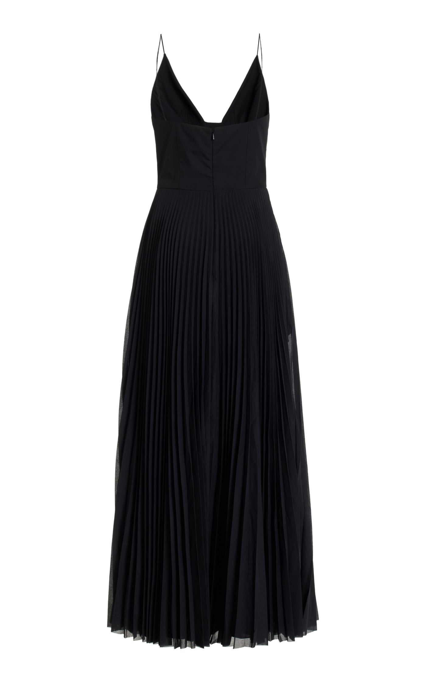 Wesley Pleated Silk-Cotton Maxi Dress