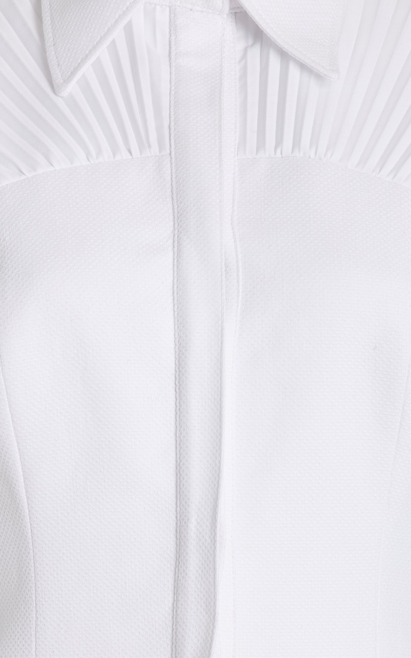 The Alston Pleated Bustier Cotton Maxi Dress