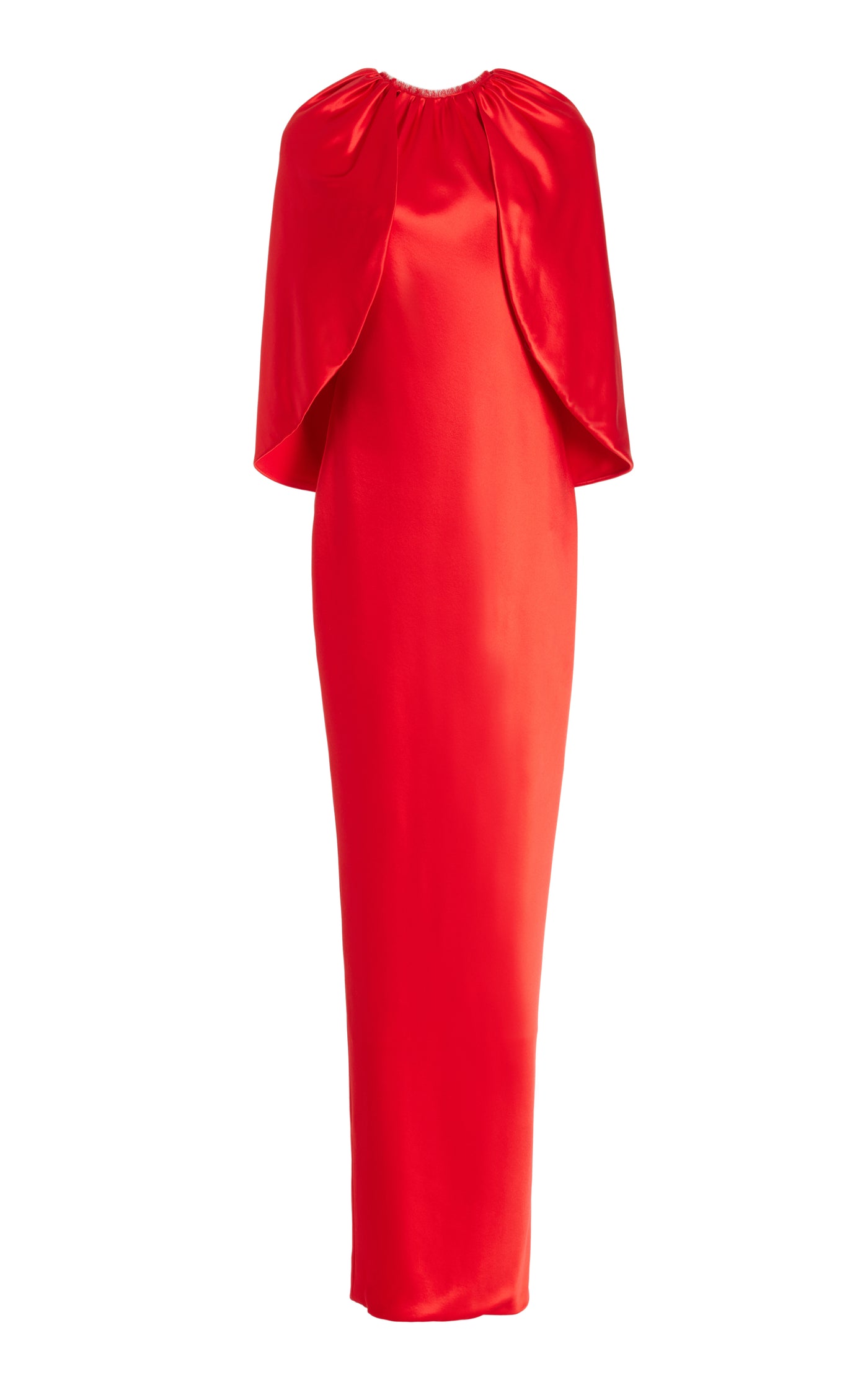 Exclusive Silk Cape Gown