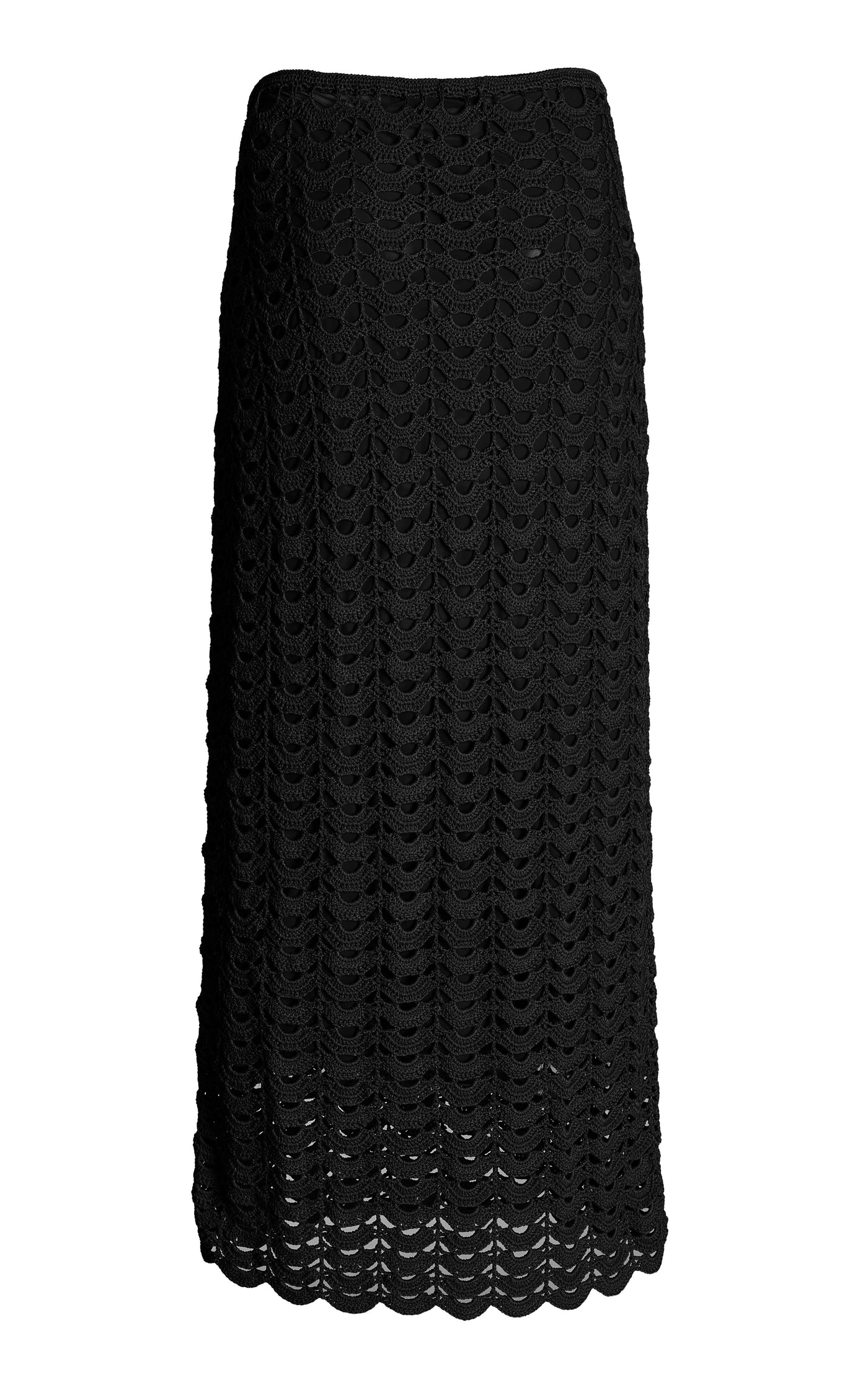 Crocheted Midi Skirt