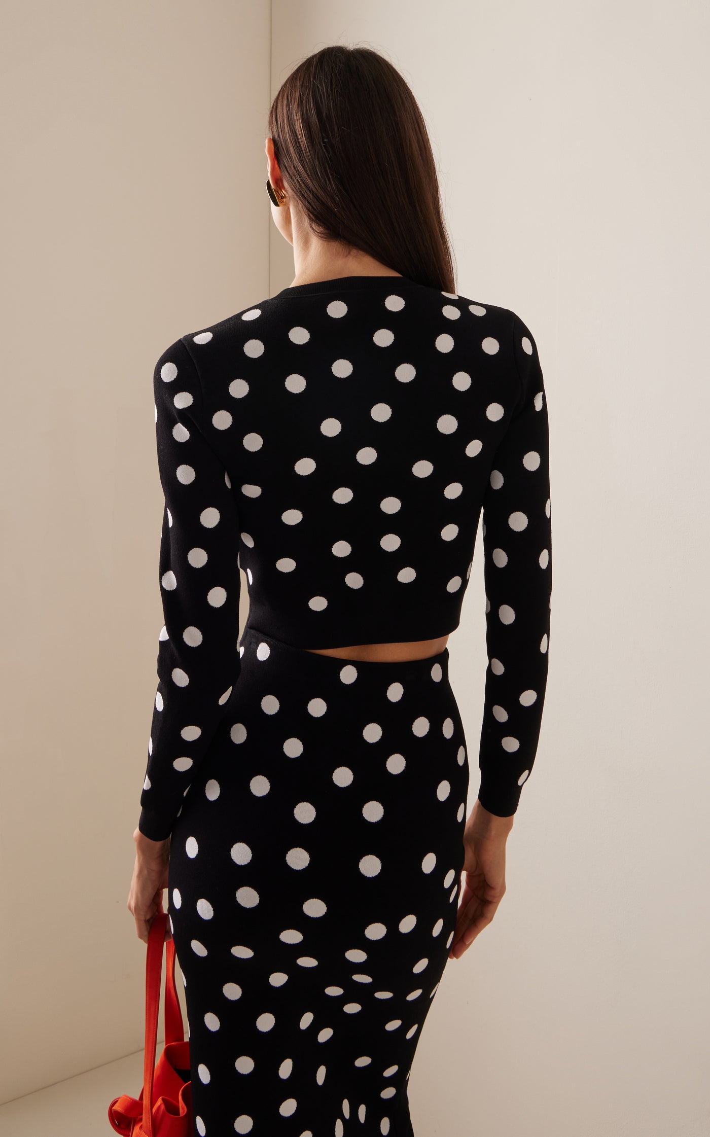 Cropped Polka-Dot Top
