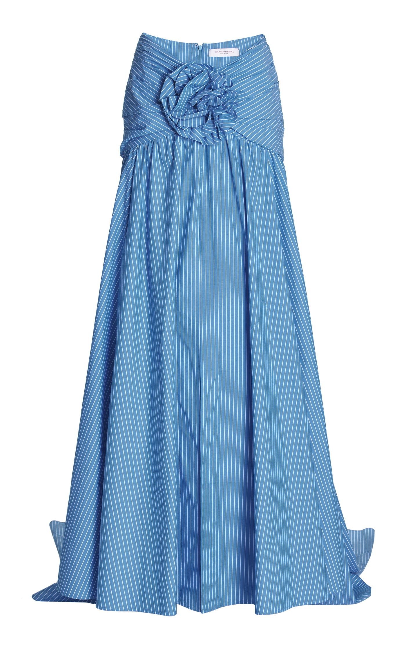 Gathered Cotton Maxi Skirt