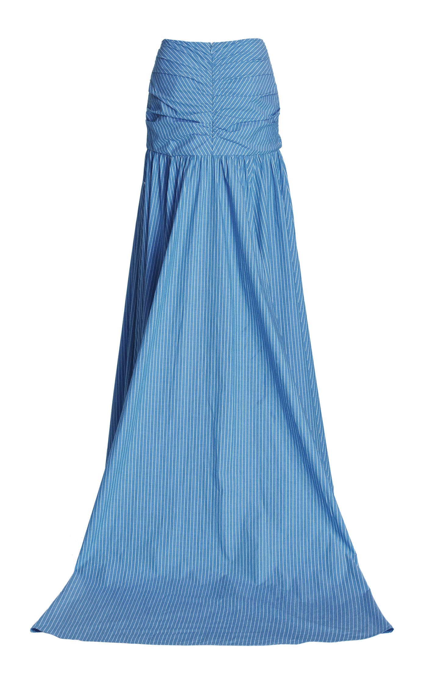 Gathered Cotton Maxi Skirt