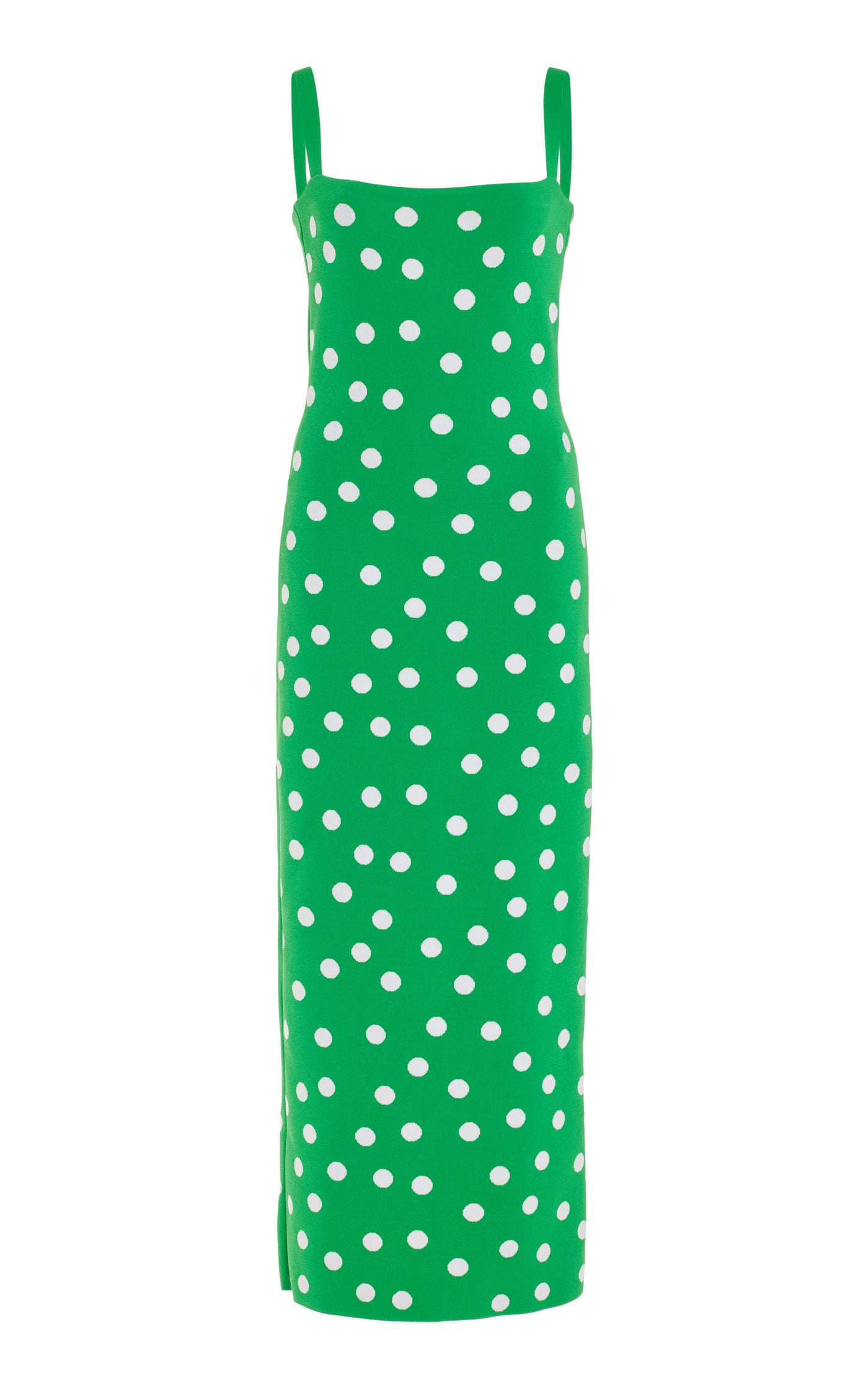 Polka-Dot Midi Dress