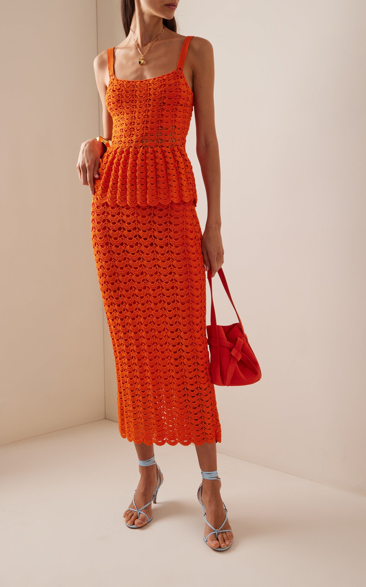 Crocheted Midi Skirt