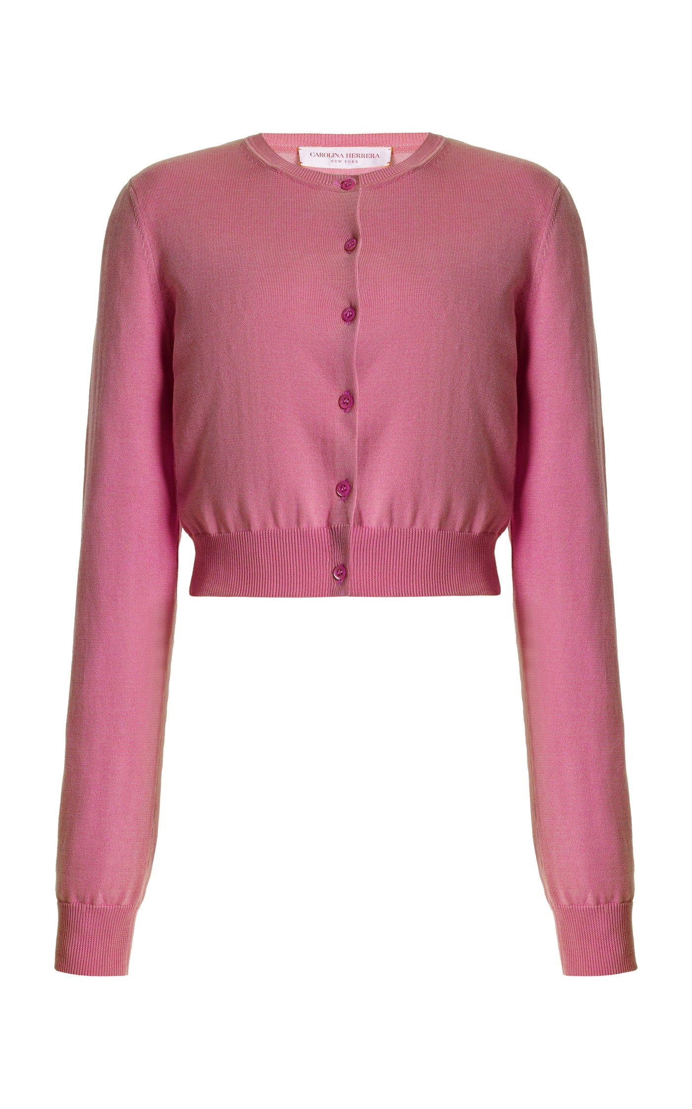 Cropped Knit Silk-Cotton Cardigan