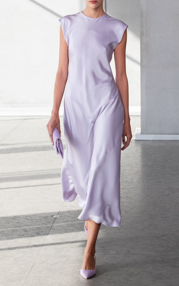 Satin Midi Dress