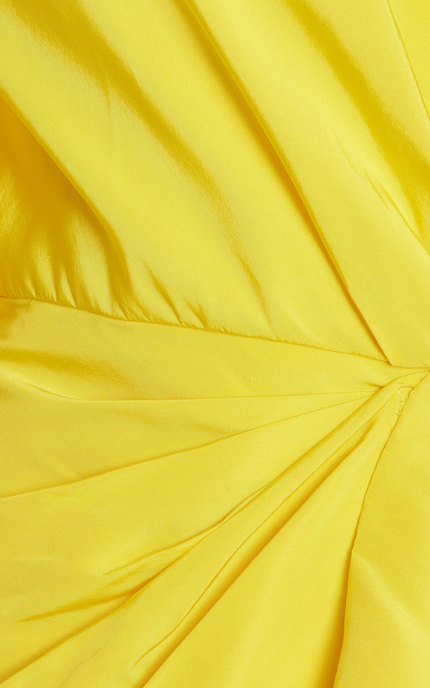 Puff-Sleeve Silk Gown