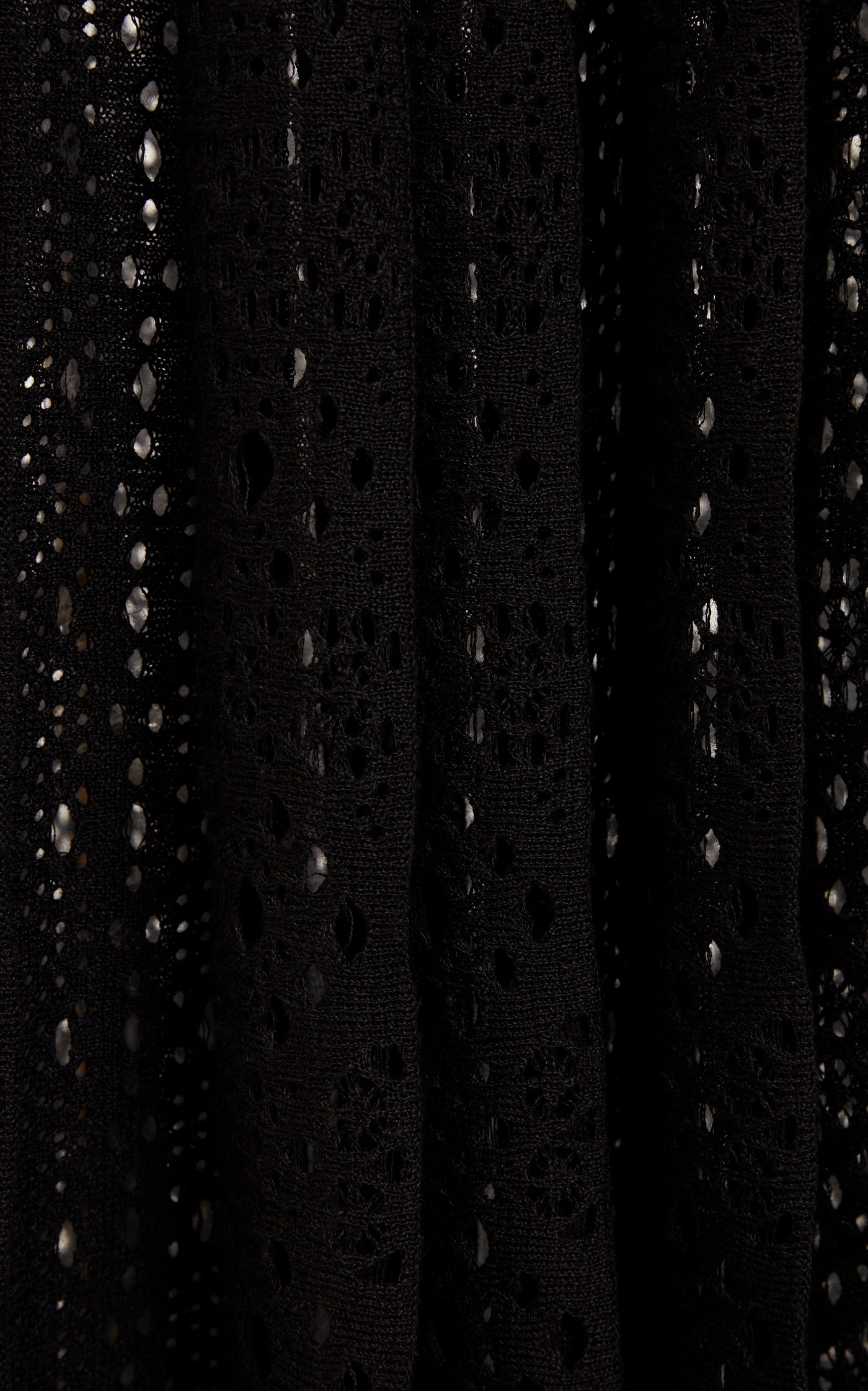 Knit Lace Linen-Blend Maxi Skirt