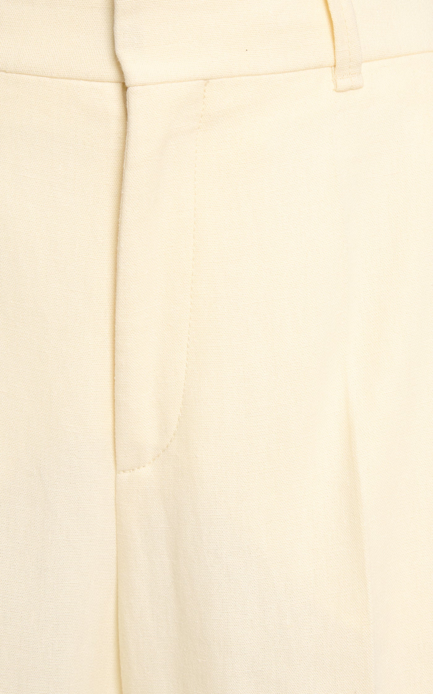Linen-Canvas Wide-Leg Pants