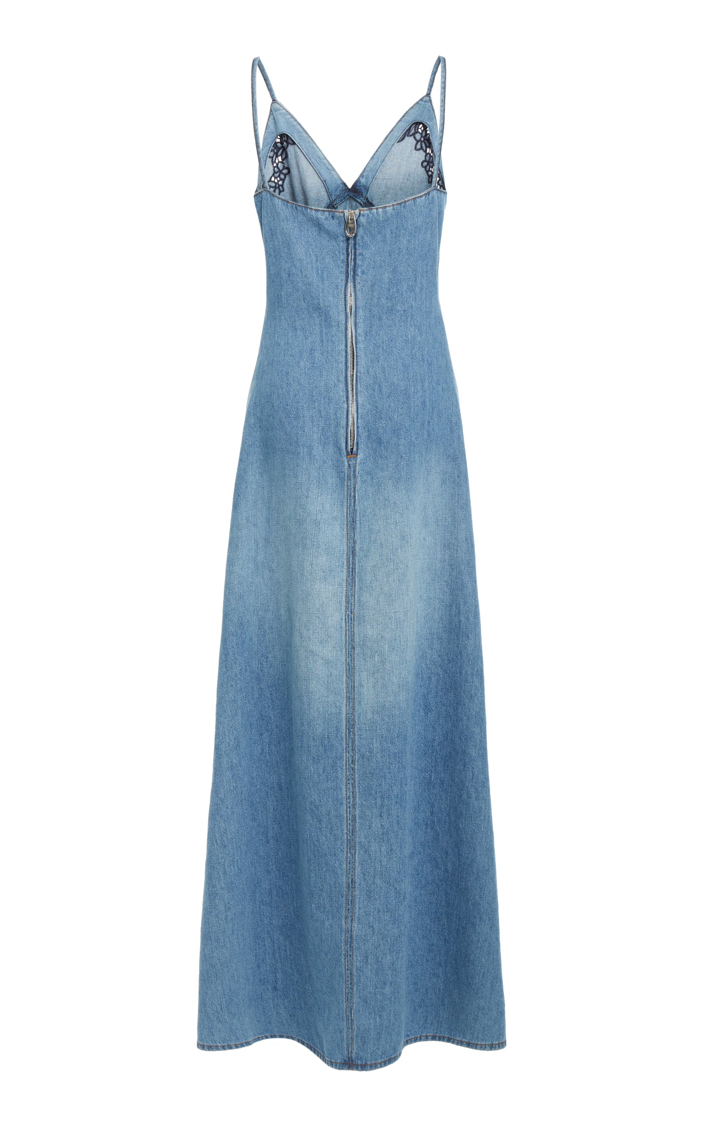 Recycled Cotton-Linen Denim Maxi Dress