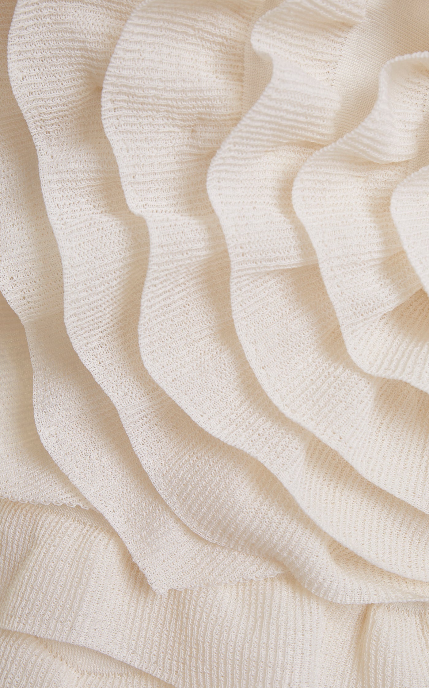 Ruffled Silk Midi Dress