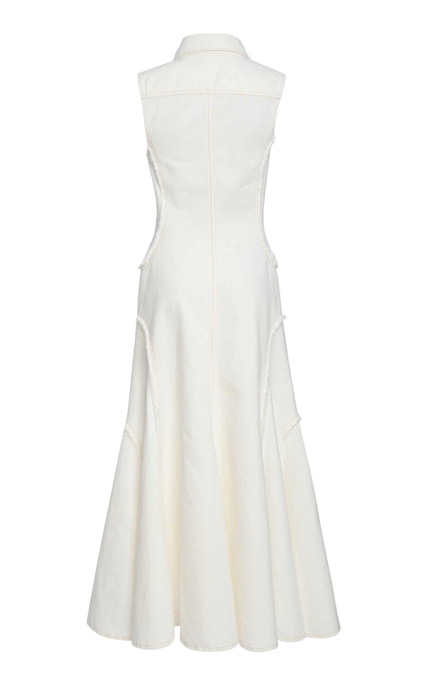 Recycled Cotton-Hemp Denim Midi Dress