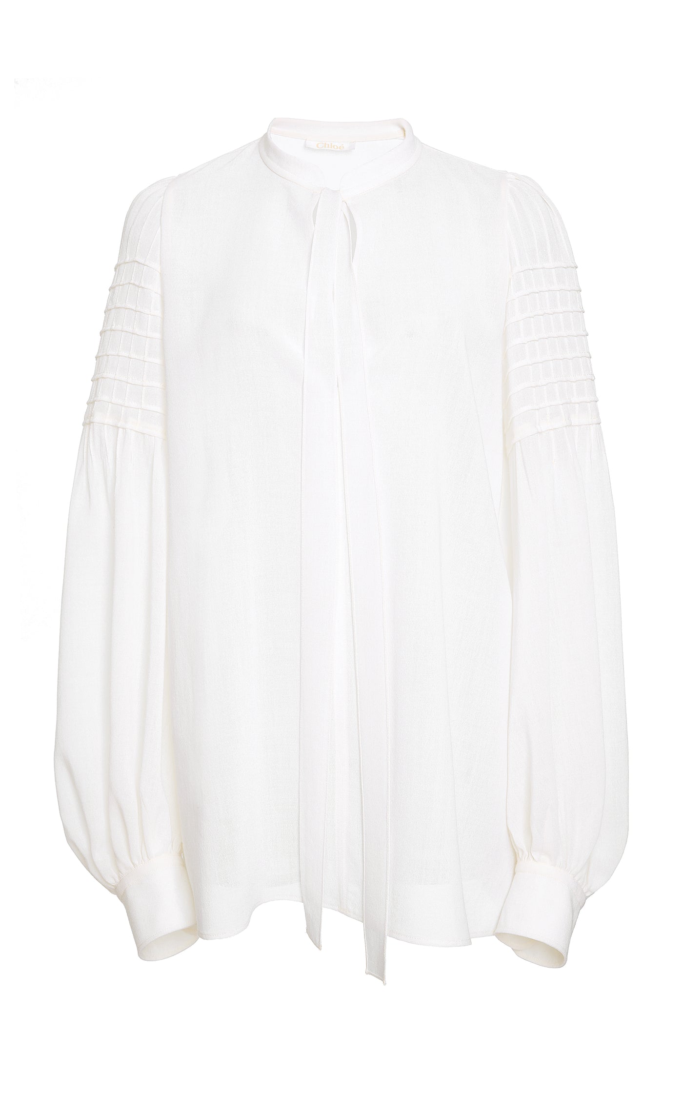 Tie-Front Wool Shirt