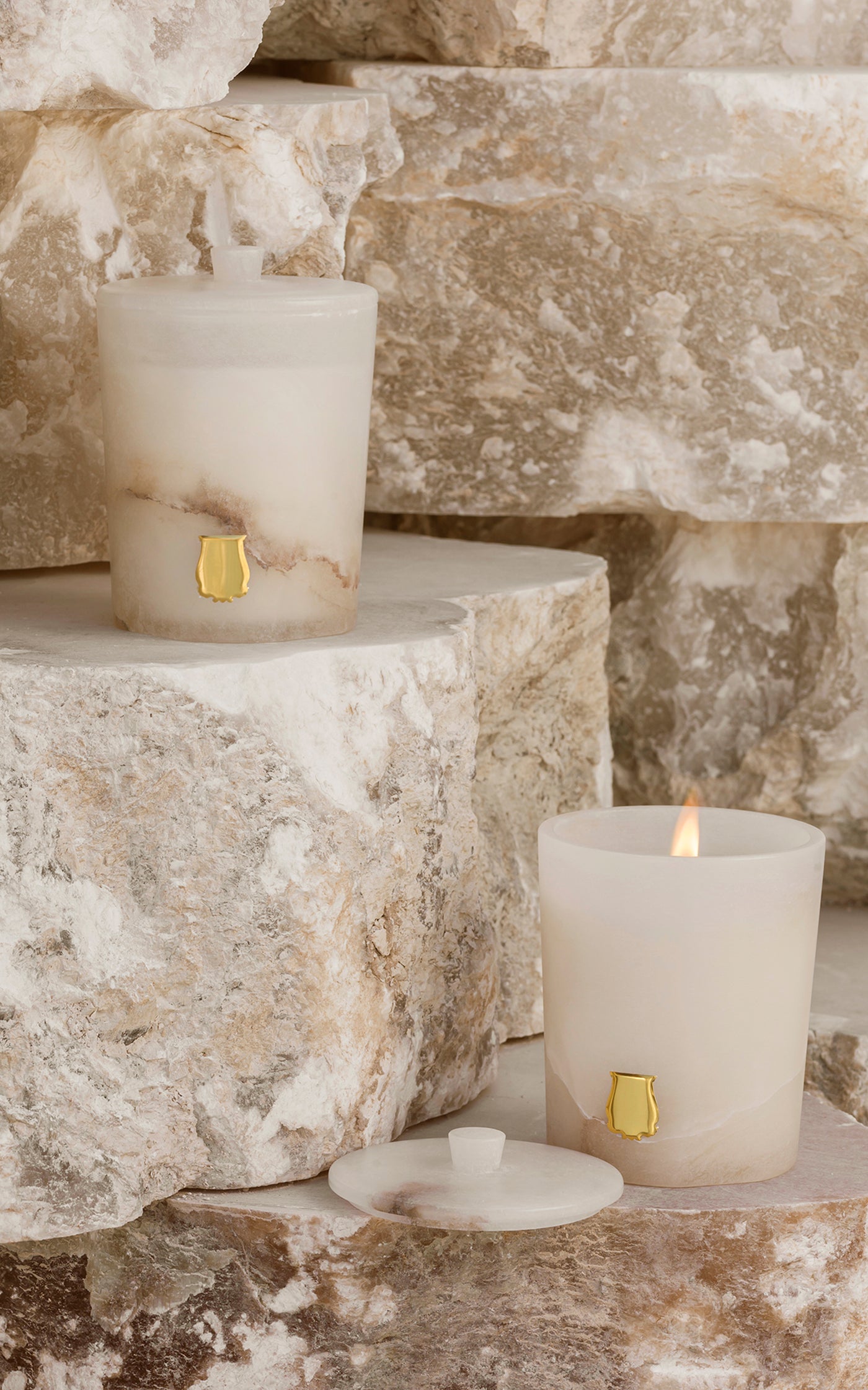 Abd El Kader Alabaster Candle