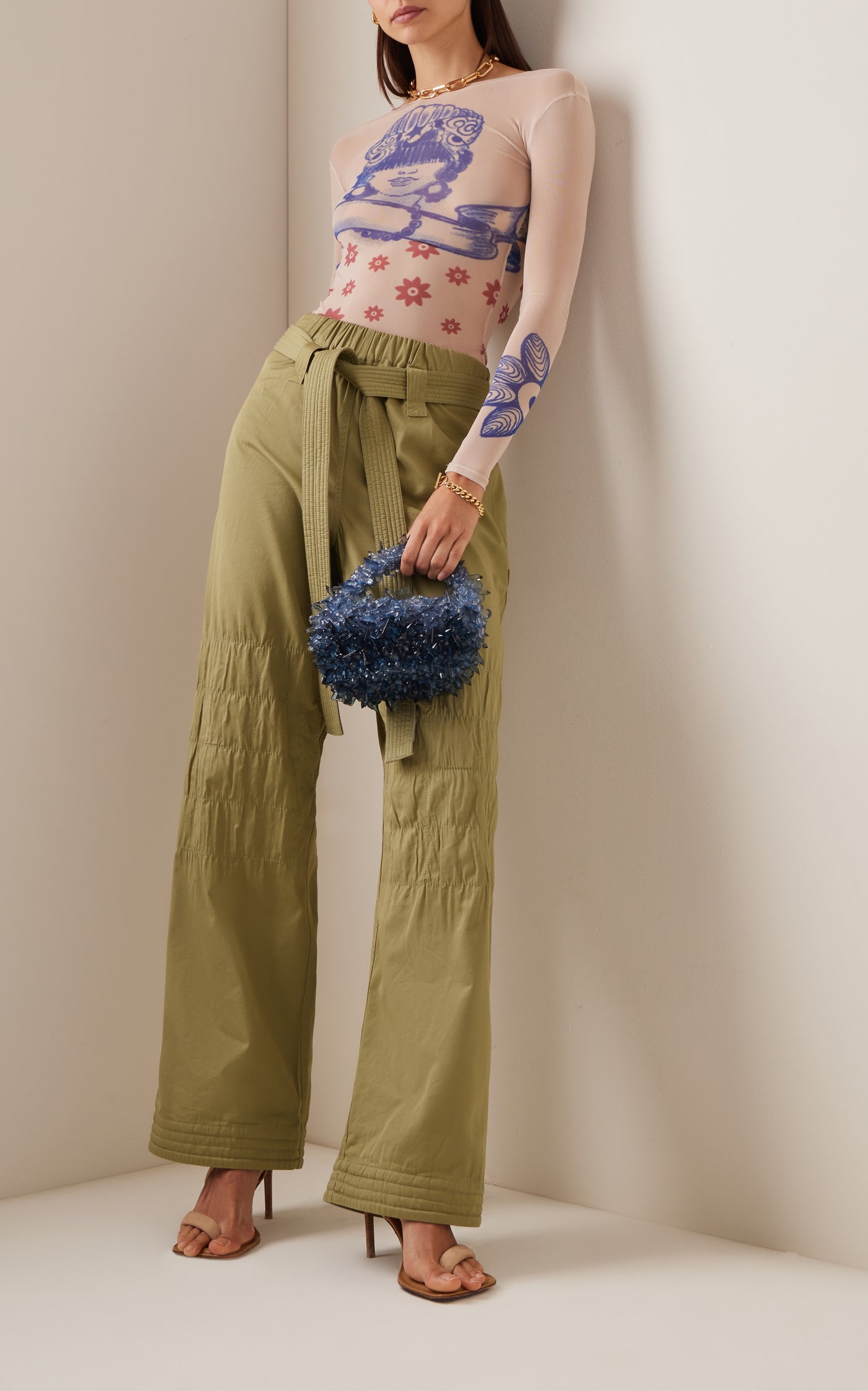 Quartz Beaded Bag