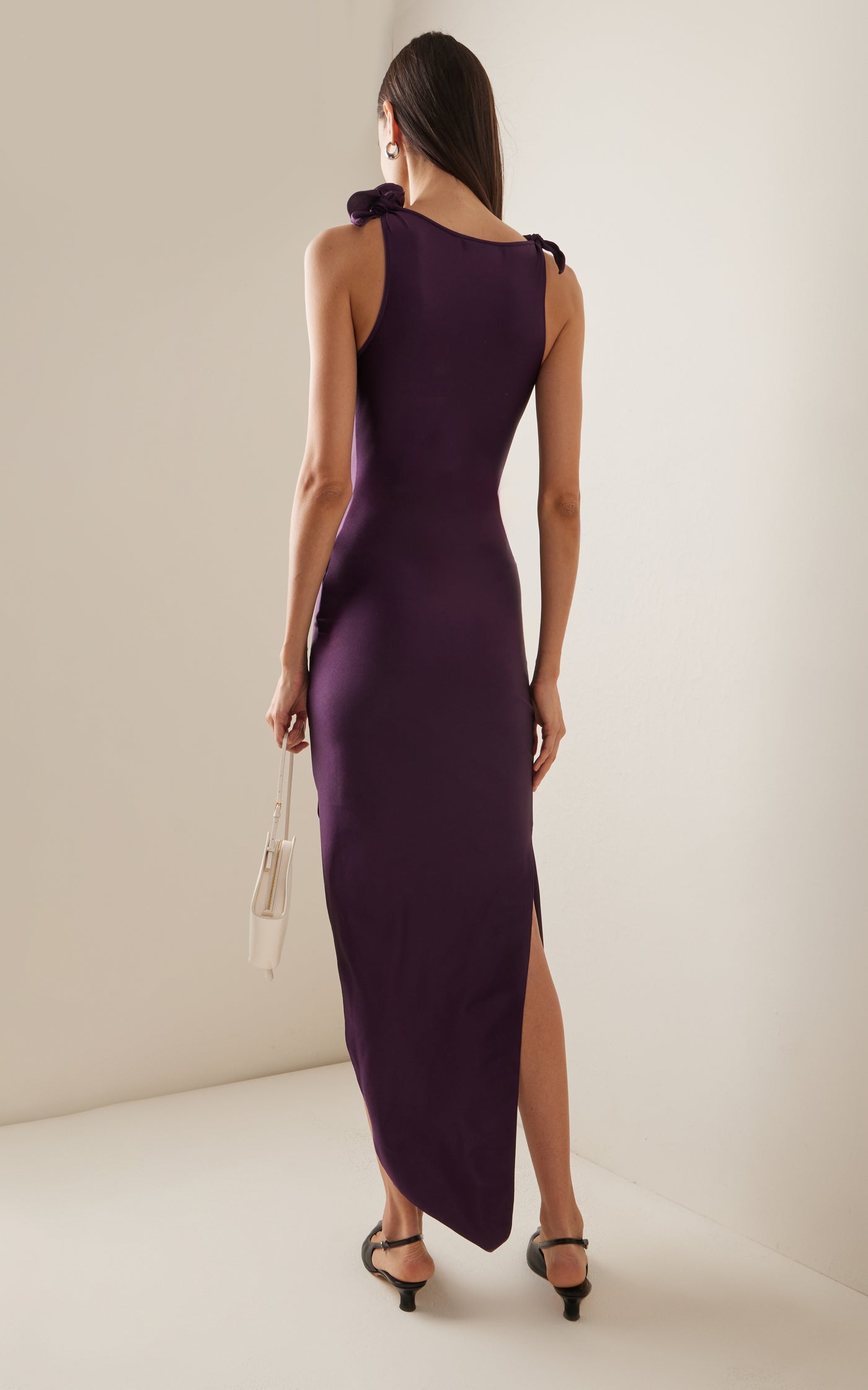Exclusive Rosette-Embellished Jersey Gown