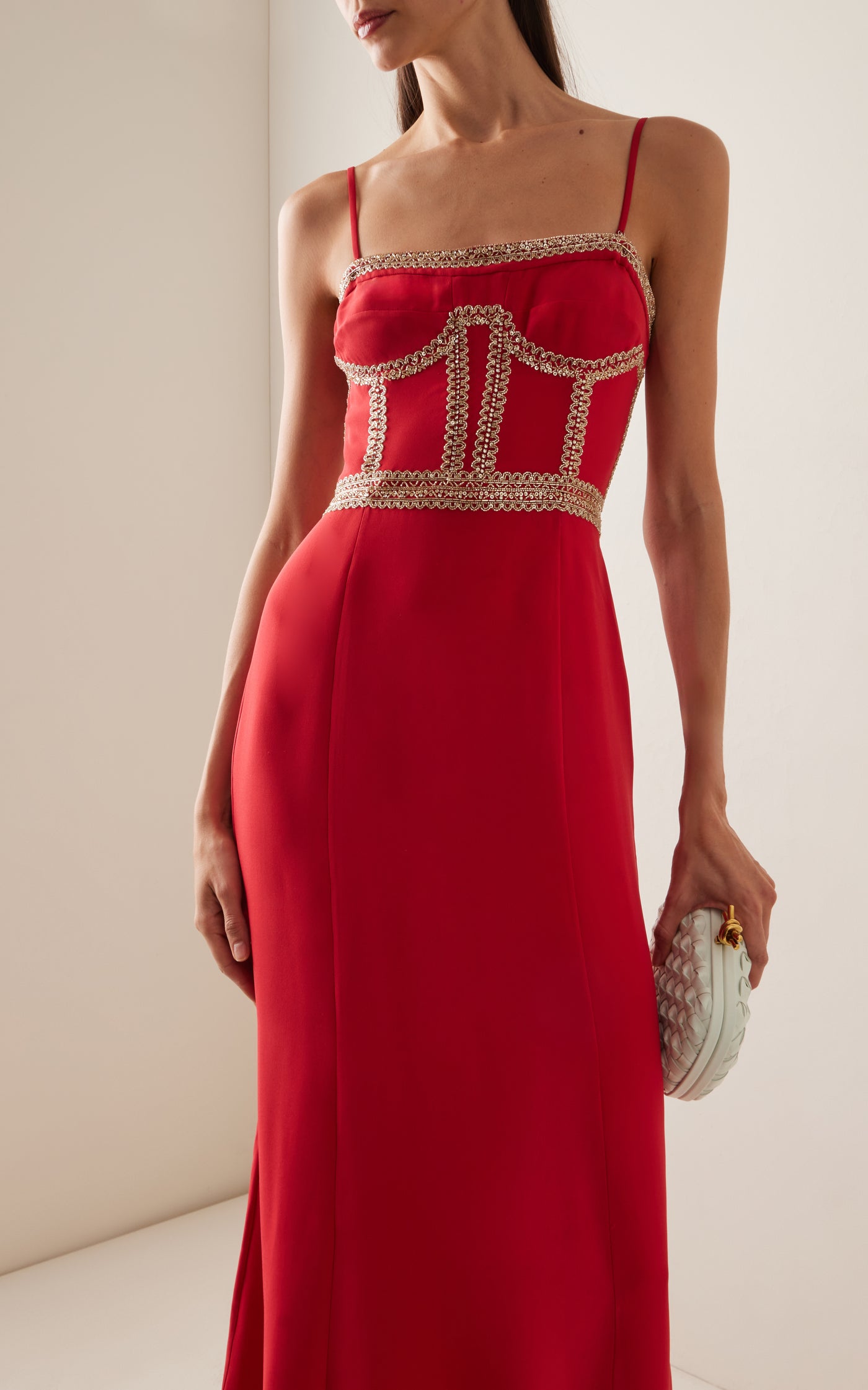 Exclusive Eclat Eleve Beaded Silk Gown