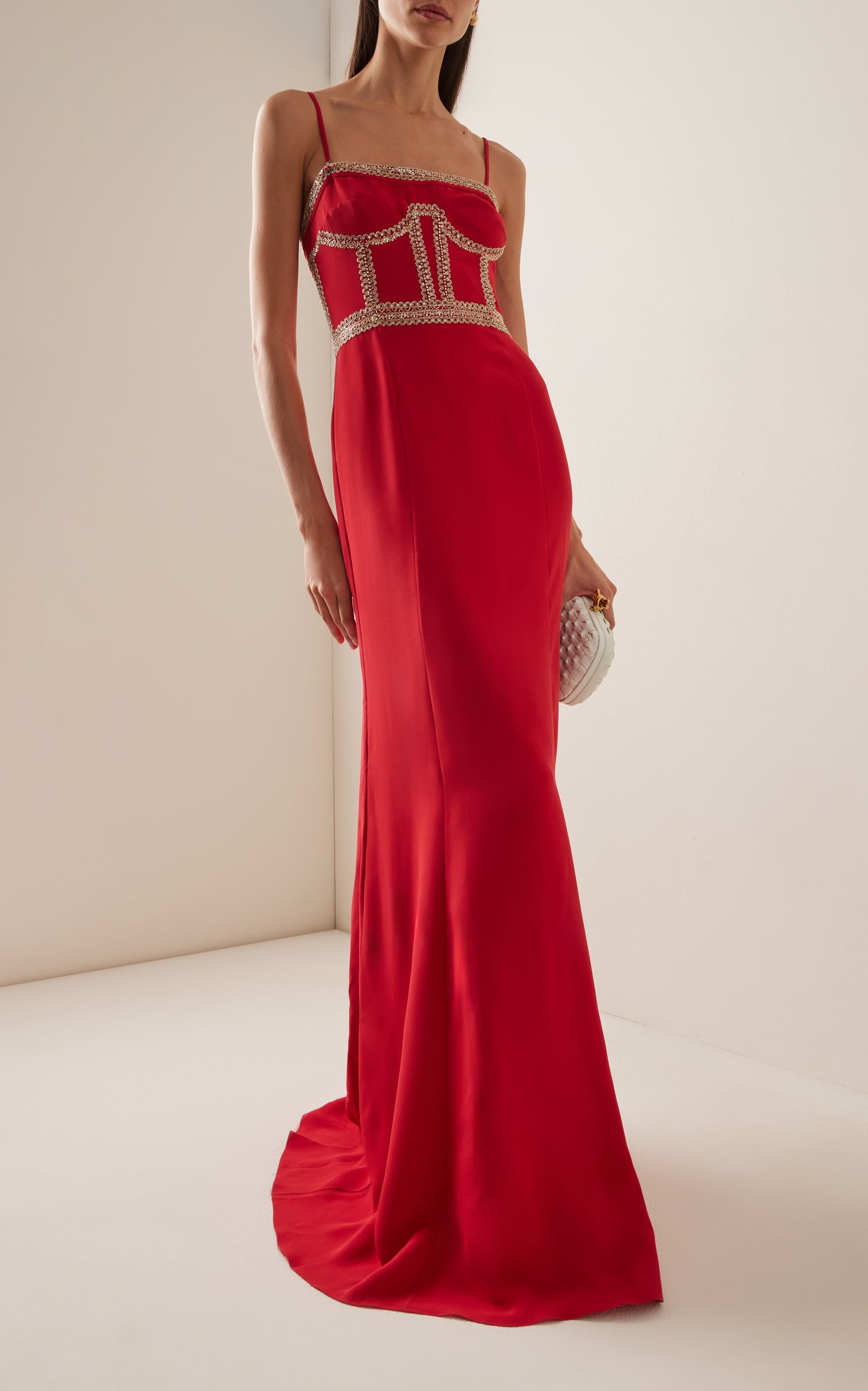 Exclusive Eclat Eleve Beaded Silk Gown