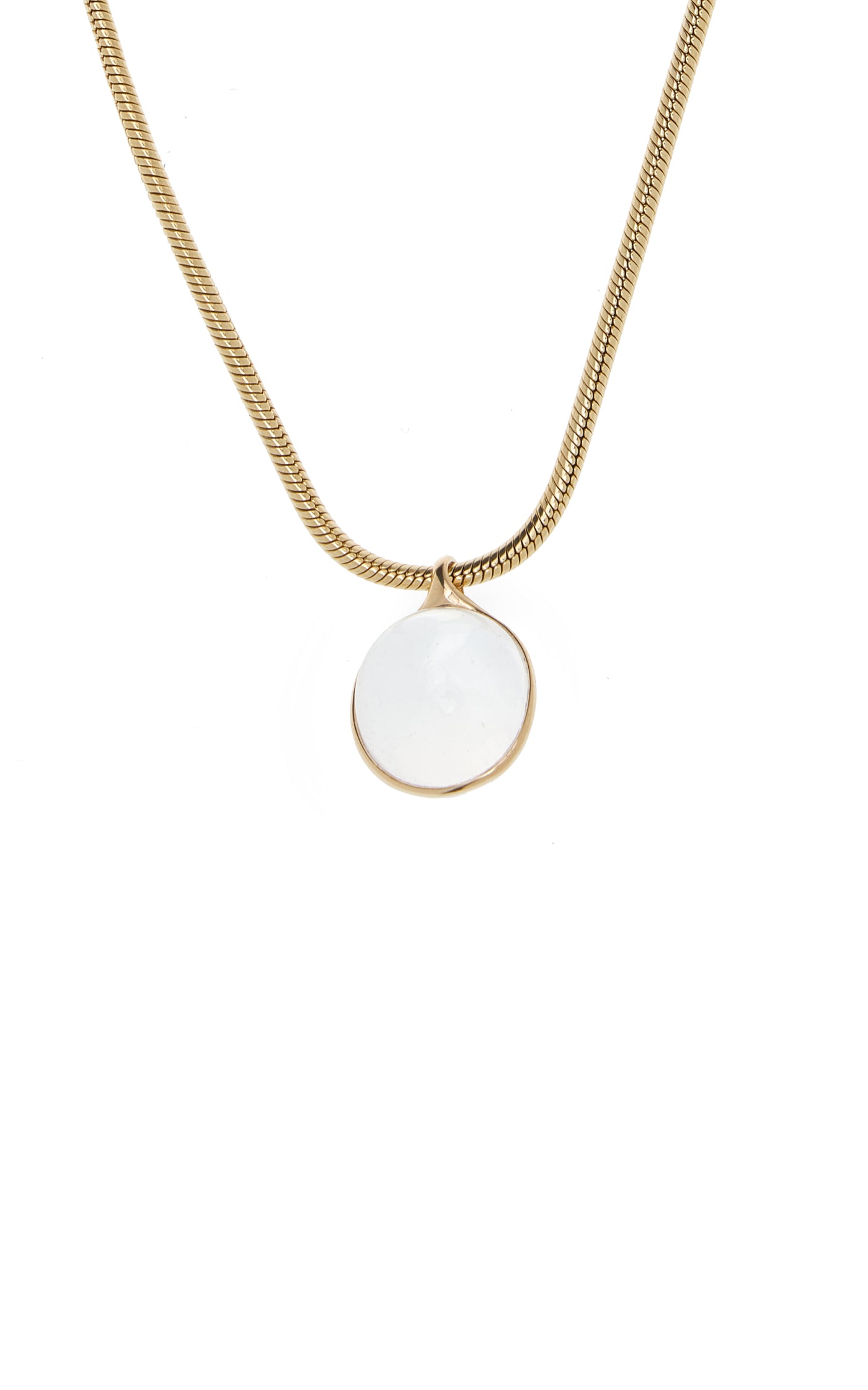 Halo 14K Yellow Gold Quartz Choker Necklace