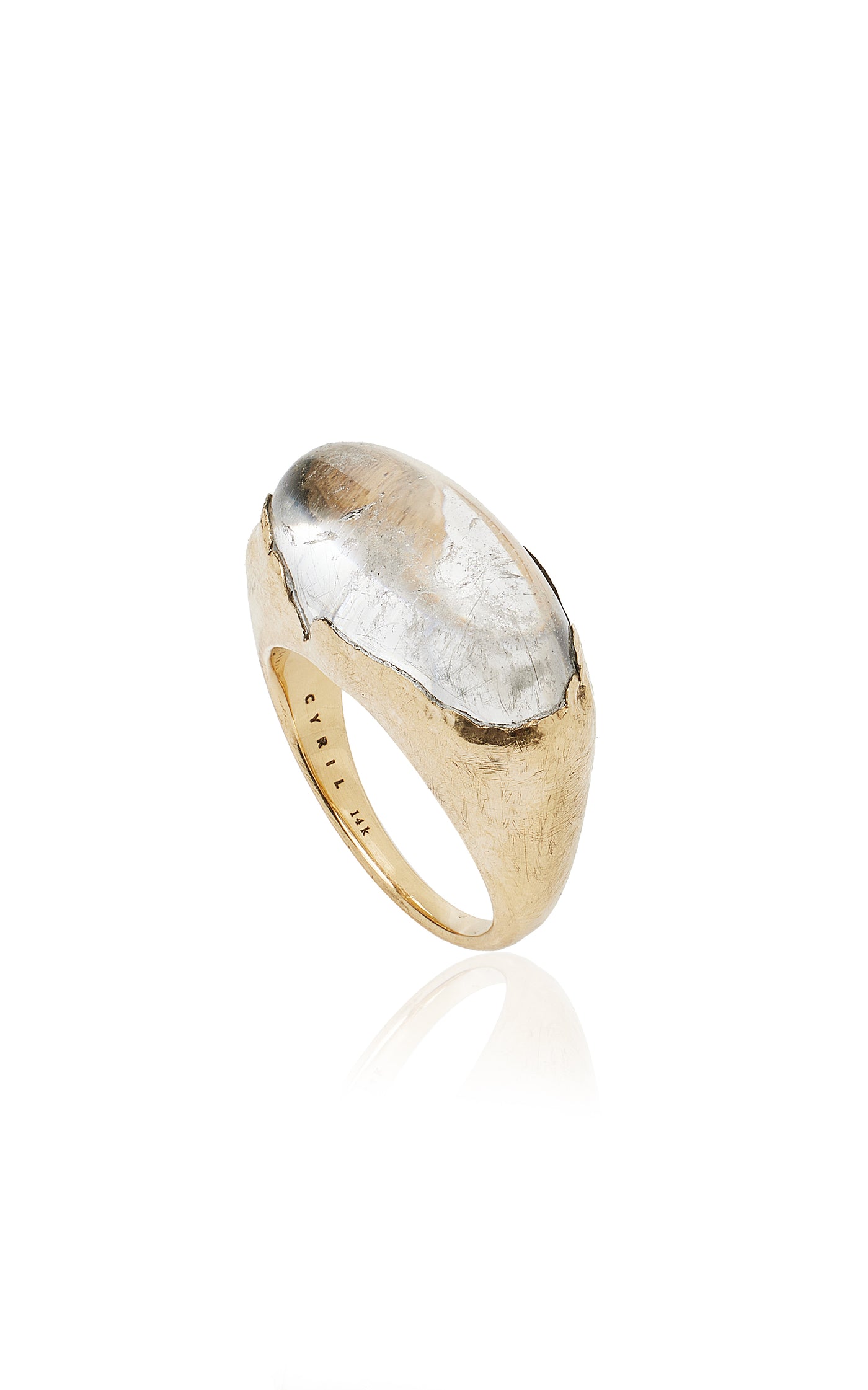 Pool 14K Yellow Gold Quartz Ring
