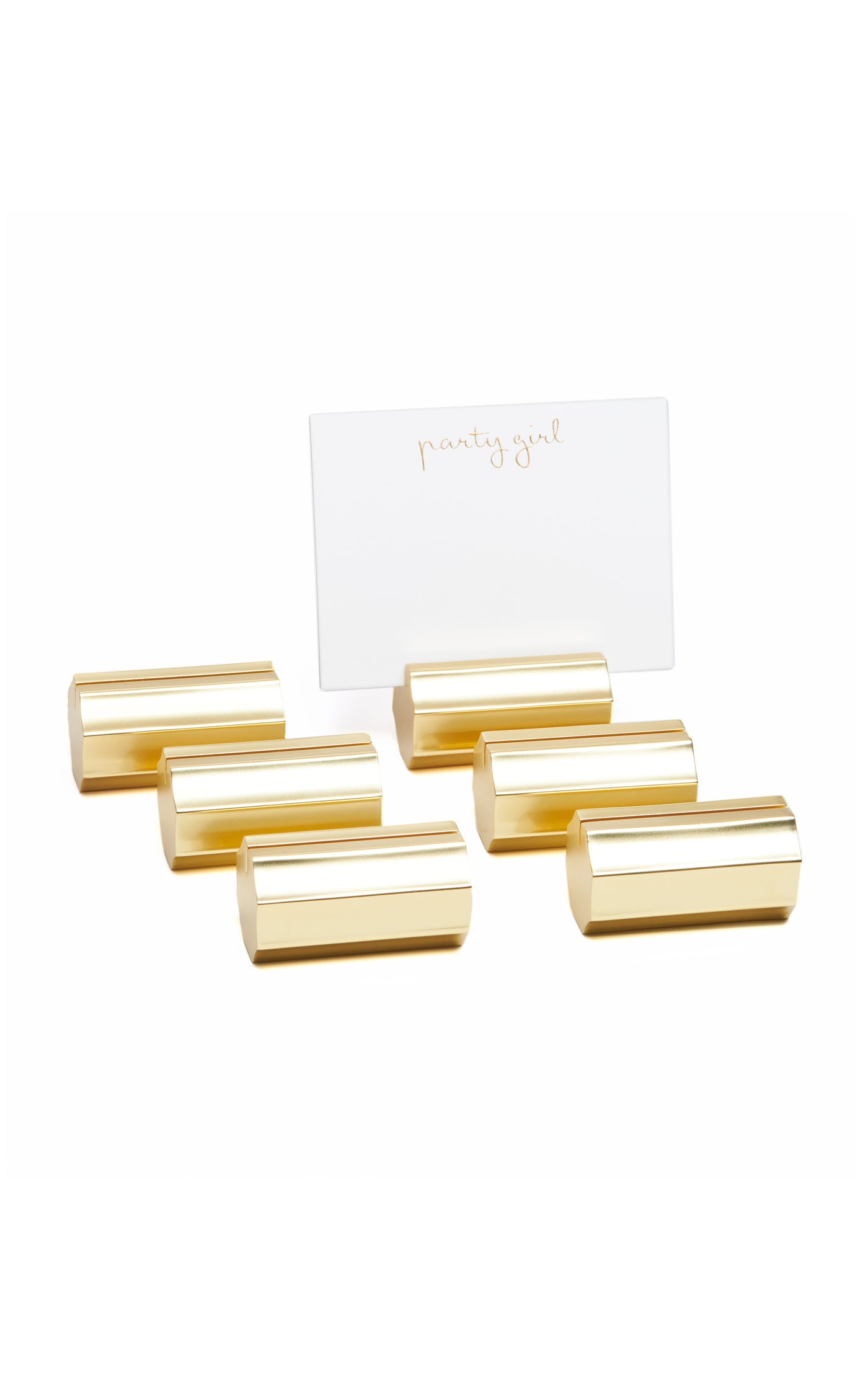 Stella Set-of-Six Gold-Tone Placecard Holders