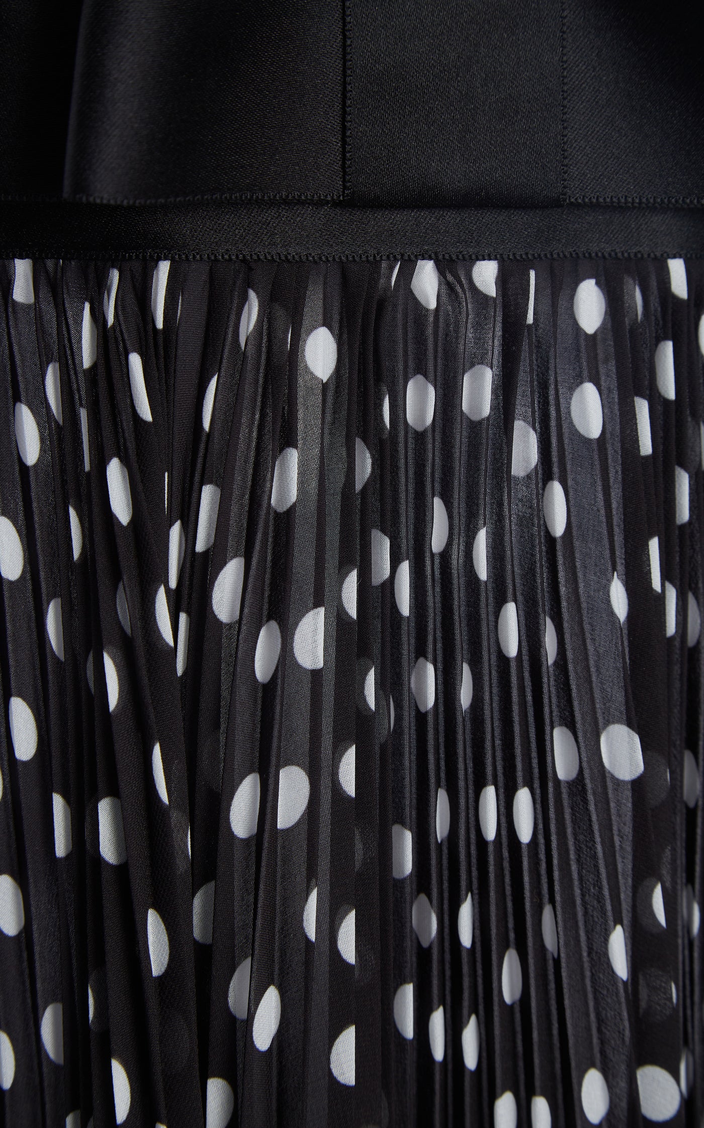 Polka-Dot Plisse Midi Halter Dress