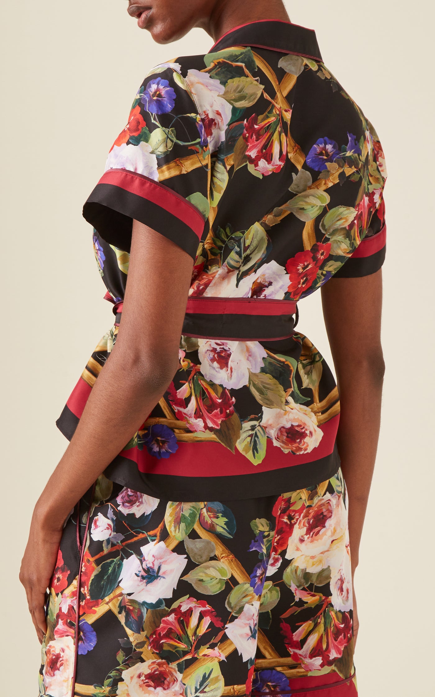 Tie-Detaiied Silk Blouse