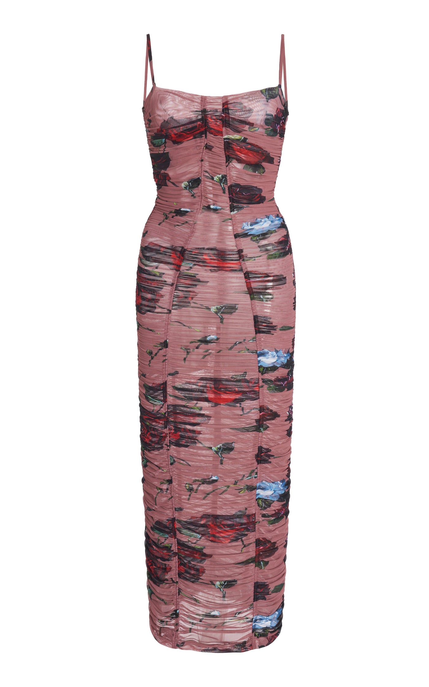 Ruched Jersey Midi Dress