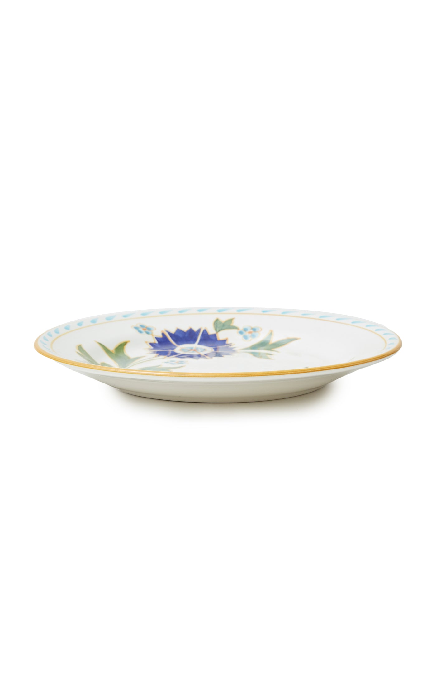 Set-of-Four Printed Ceramic Dessert Plates