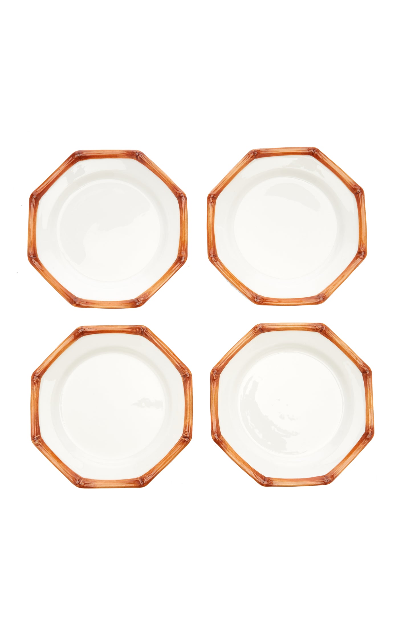 Set-Of-Four Bamboo Dessert Plates