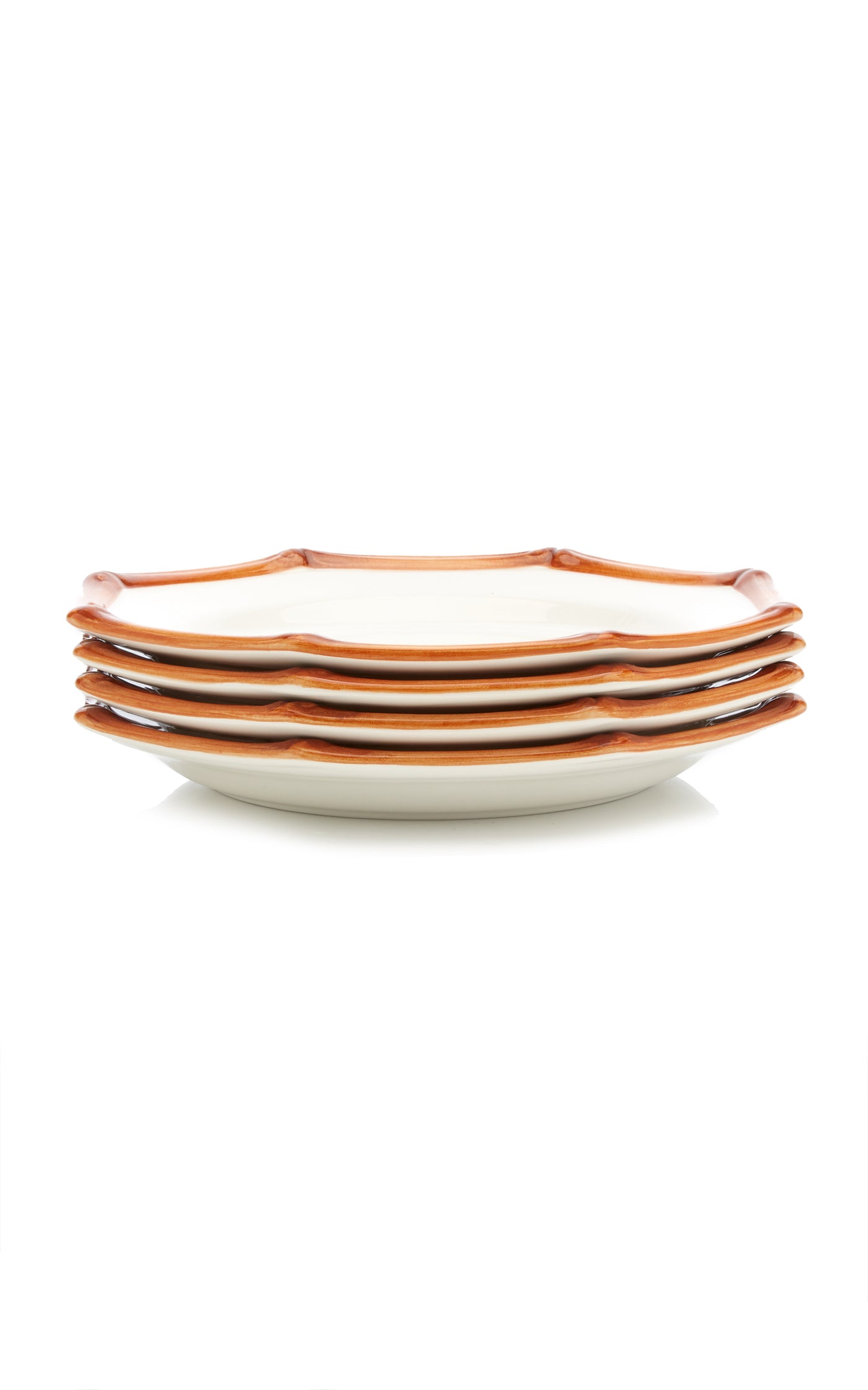 Set-Of-Four Bamboo Dessert Plates