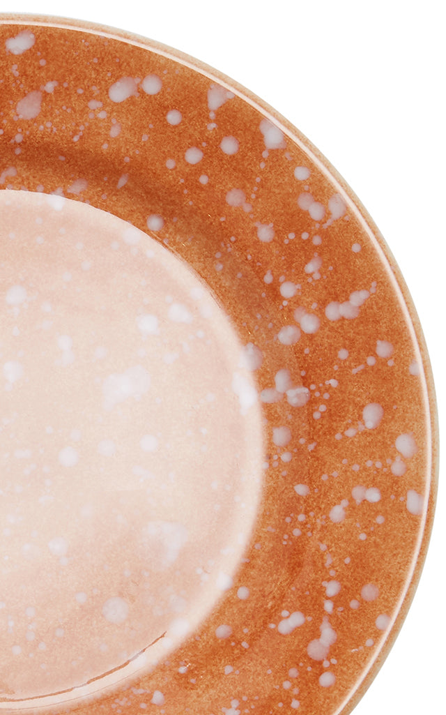 Set-of-Four Terracotta Ceramic Dinner Plates