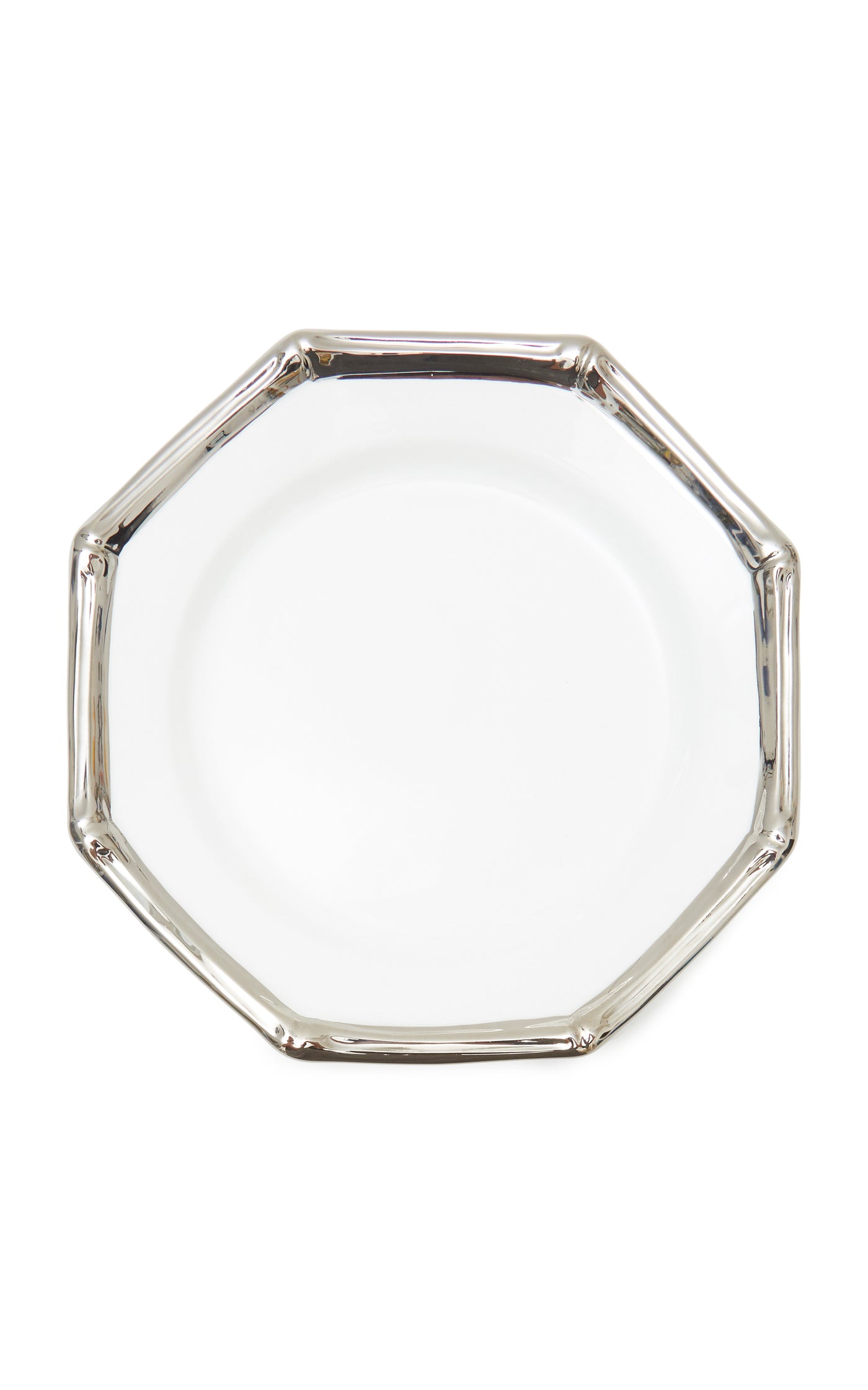 Set-of-Four Bamboo Ceramic Salad Plates