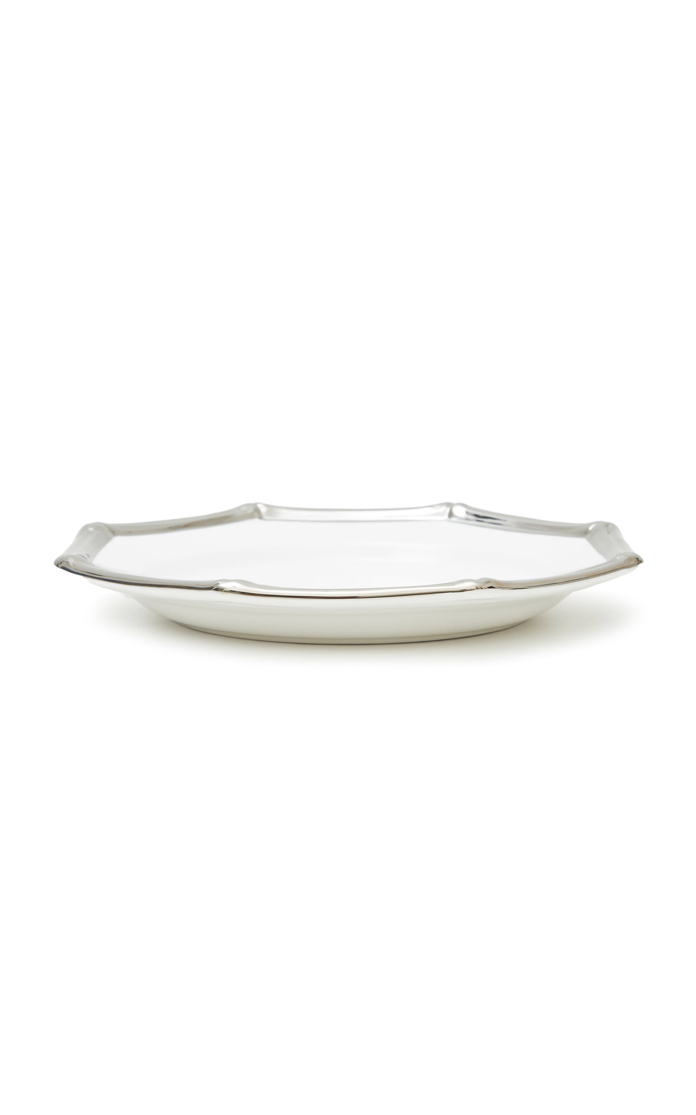 Set-of-Four Bamboo Ceramic Salad Plates