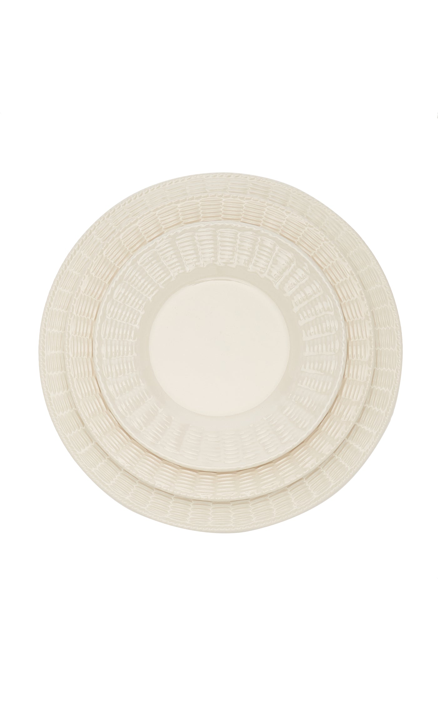 Set-Of-Four Hand-Painted Ceramic Salad Plates