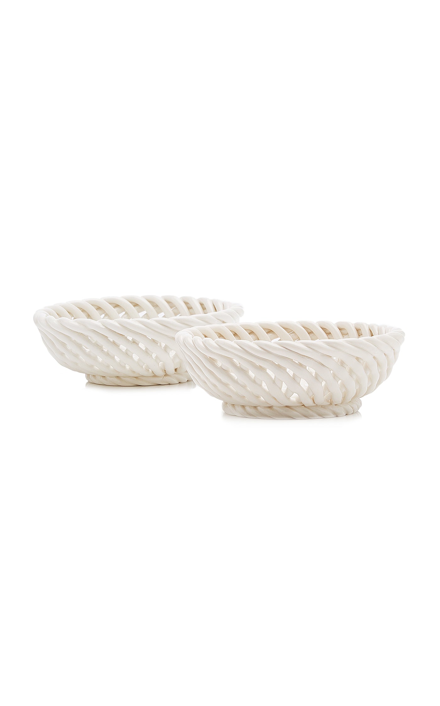 Set-Of-Two Ceramic Round Bowls