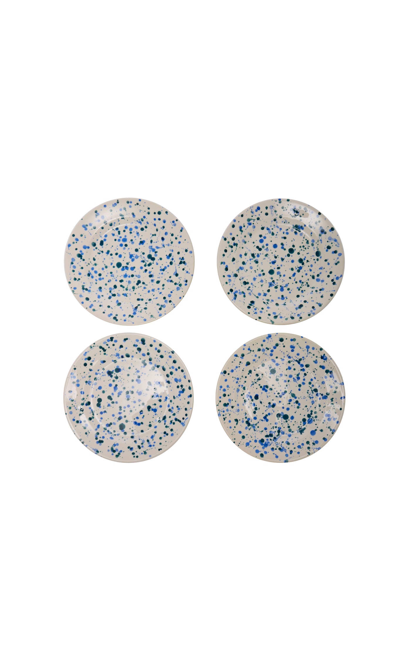 Set-Of-Four Ceramic Dessert Plates