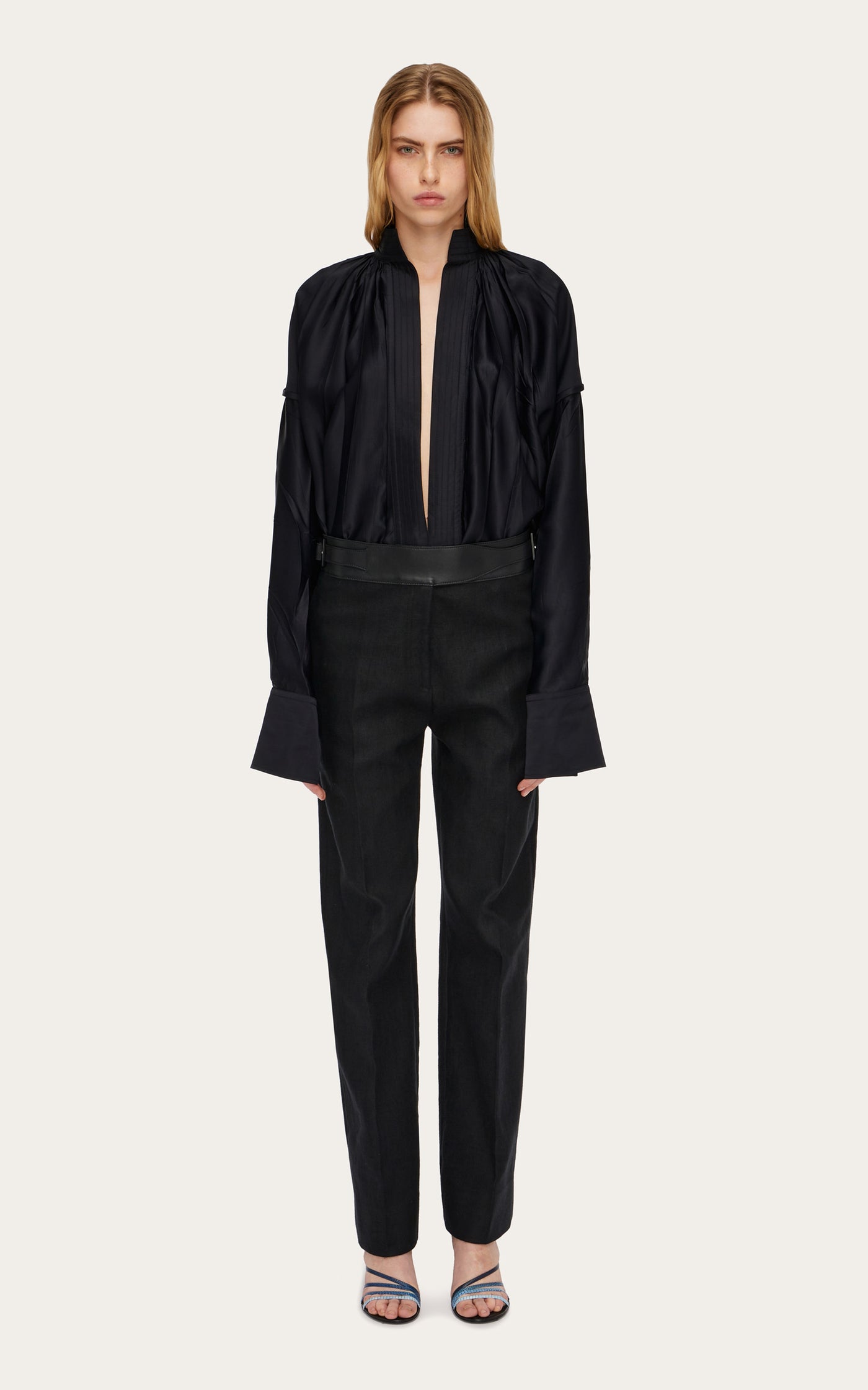 Oversized Satin Top
