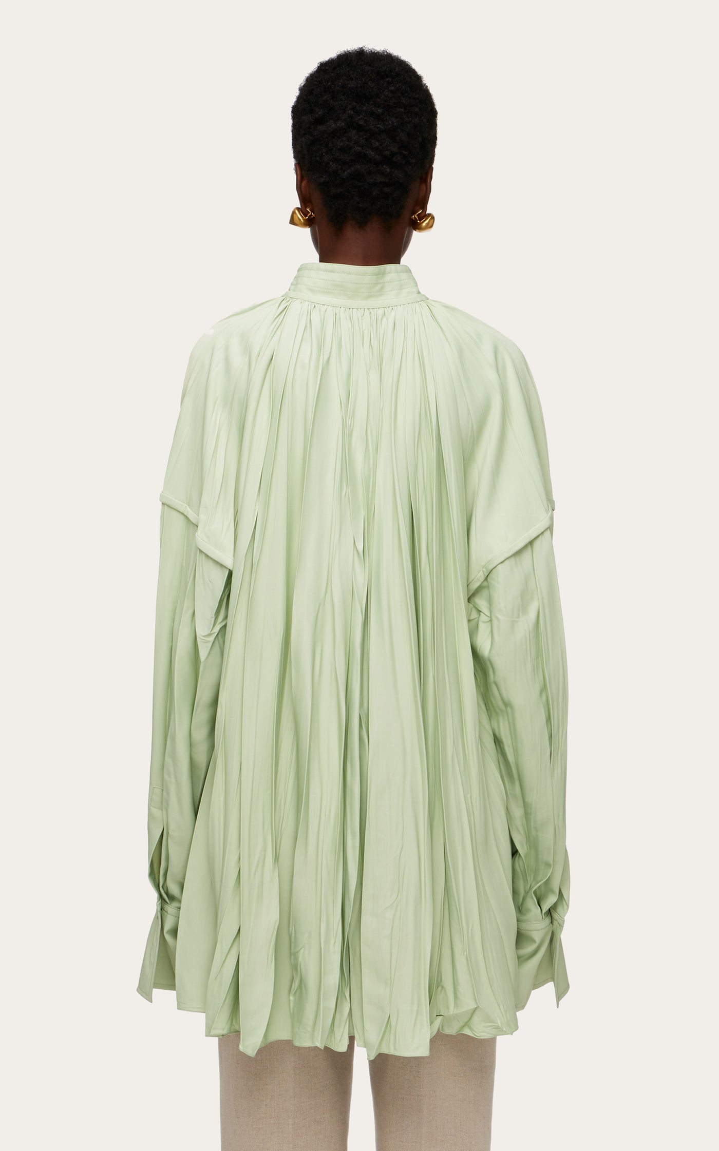 Oversized Satin Top