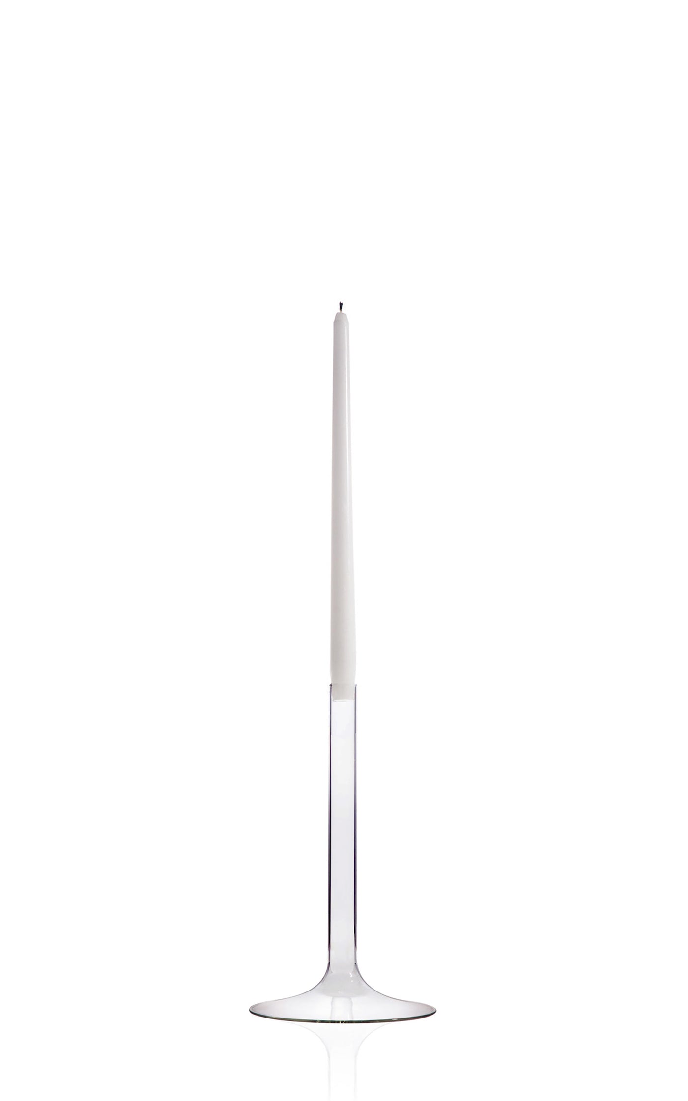 Linea Medium Glass Candlestick