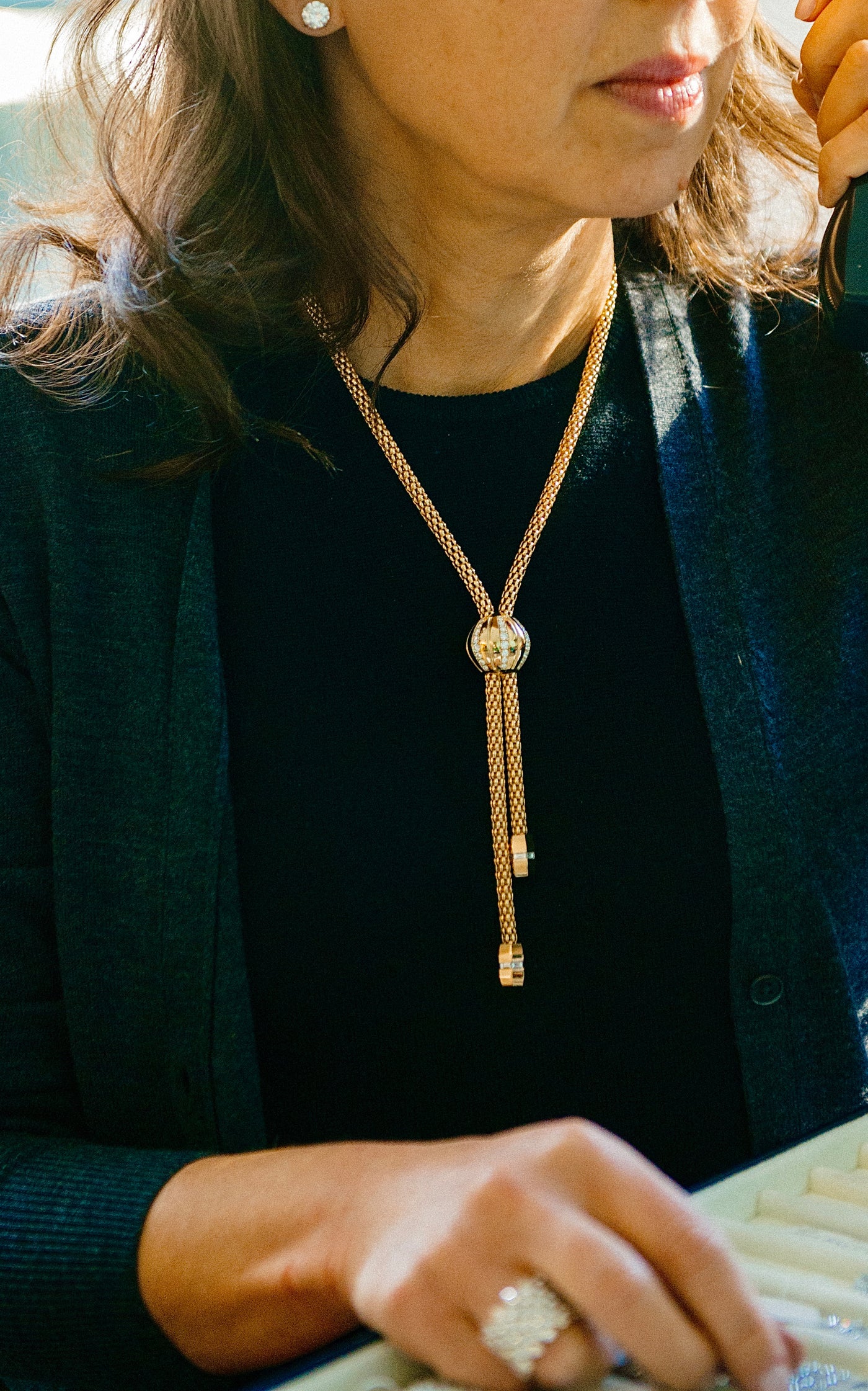 Stella 18K Yellow Gold Diamond Necklace