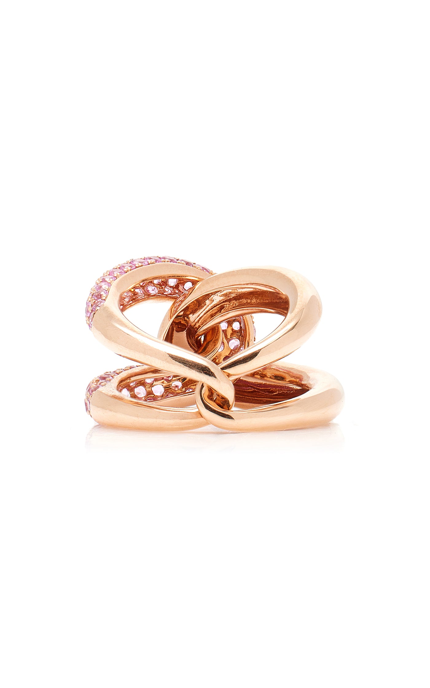 Intertwin 18K Rose Gold Sapphire Ring