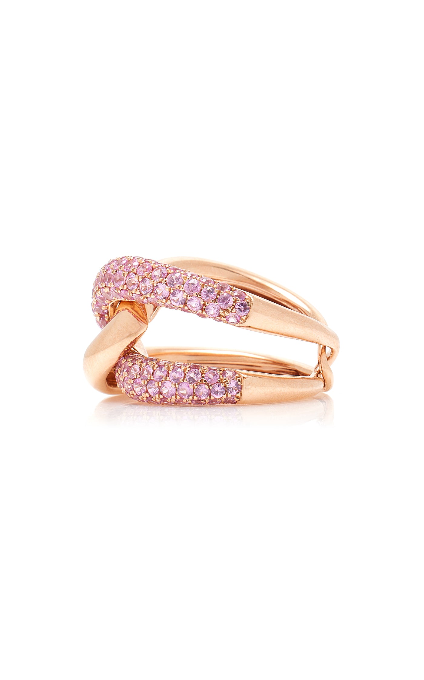 Intertwin 18K Rose Gold Sapphire Ring