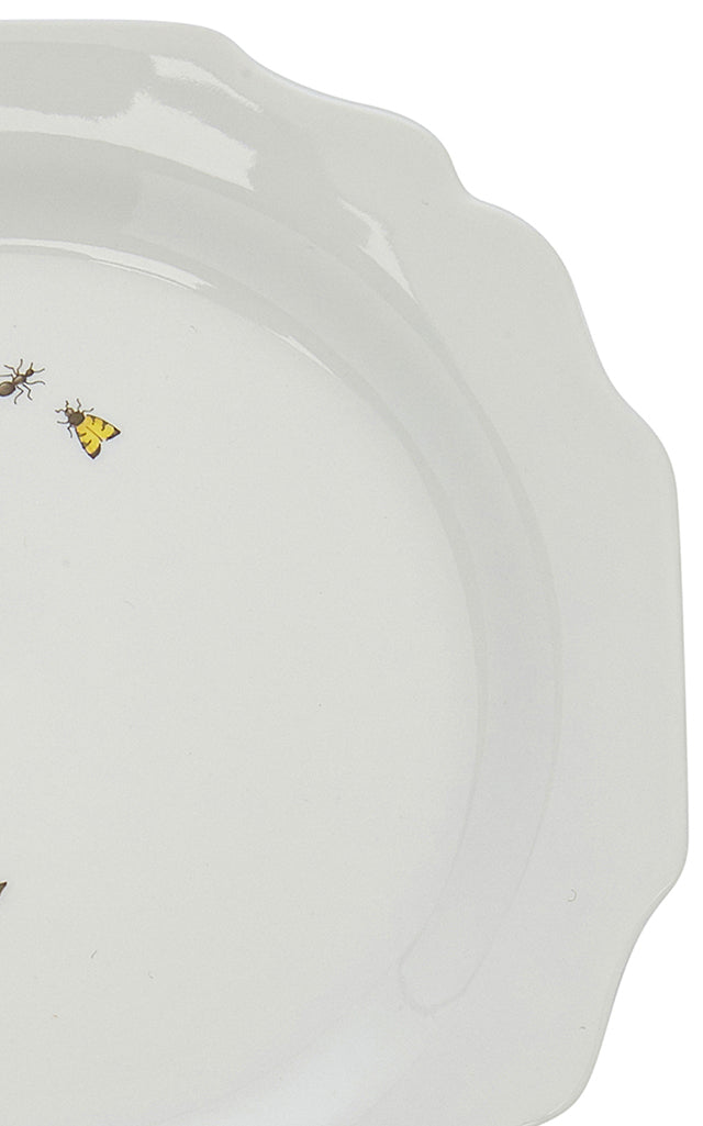 Painted Porcelain Dessert Plate