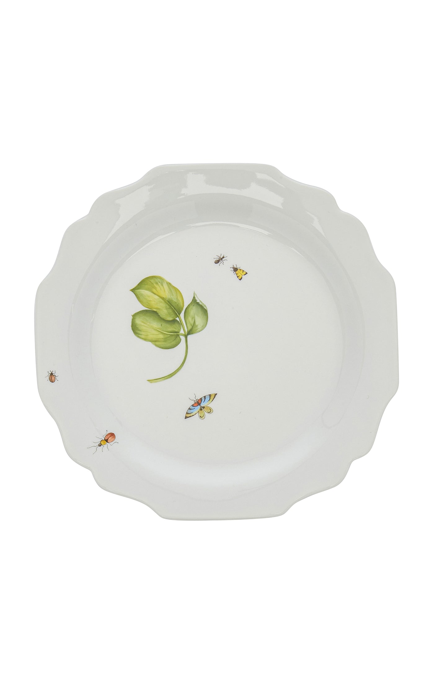 Painted Porcelain Dessert Plate