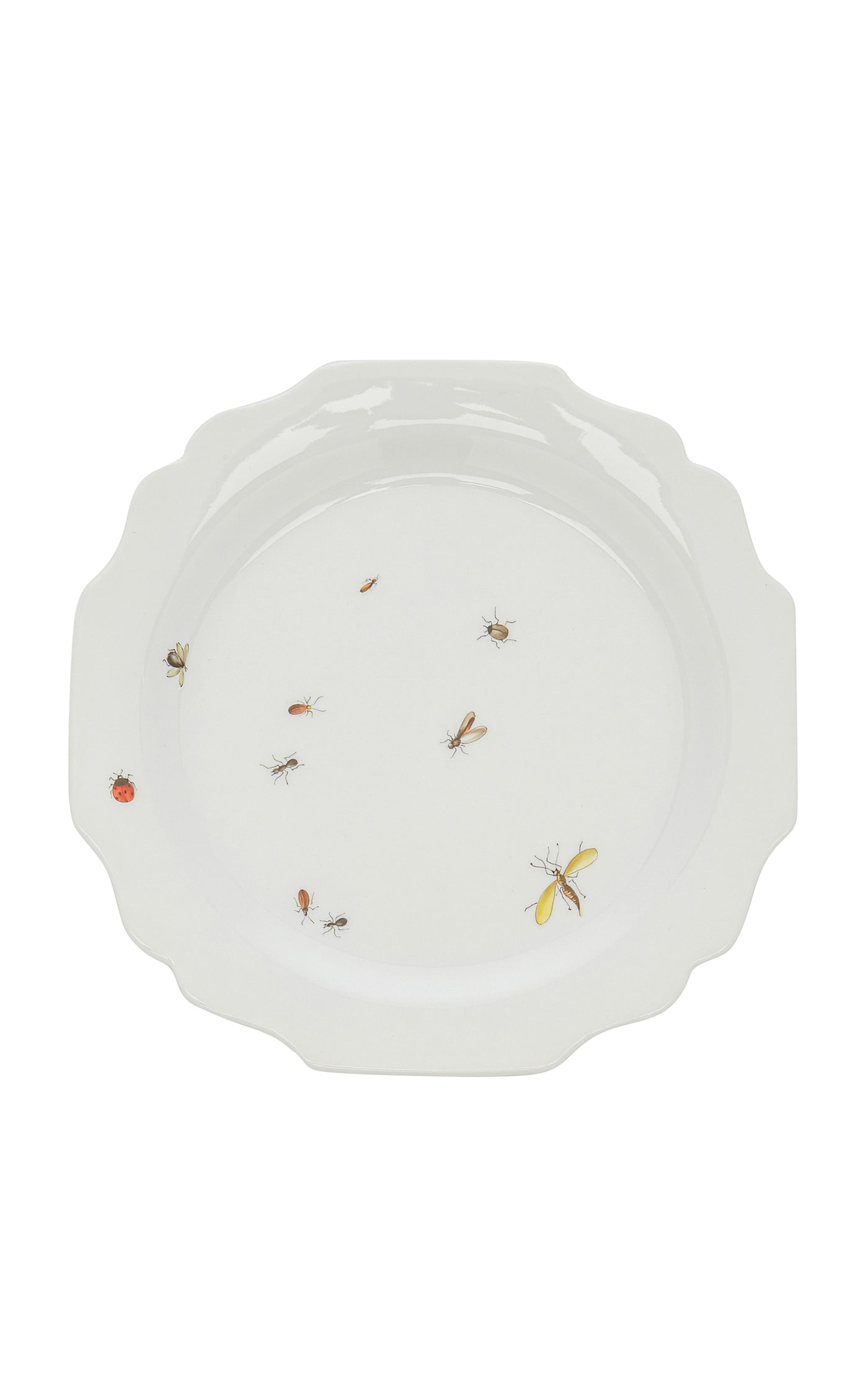 Painted Porcelain Dessert Plate