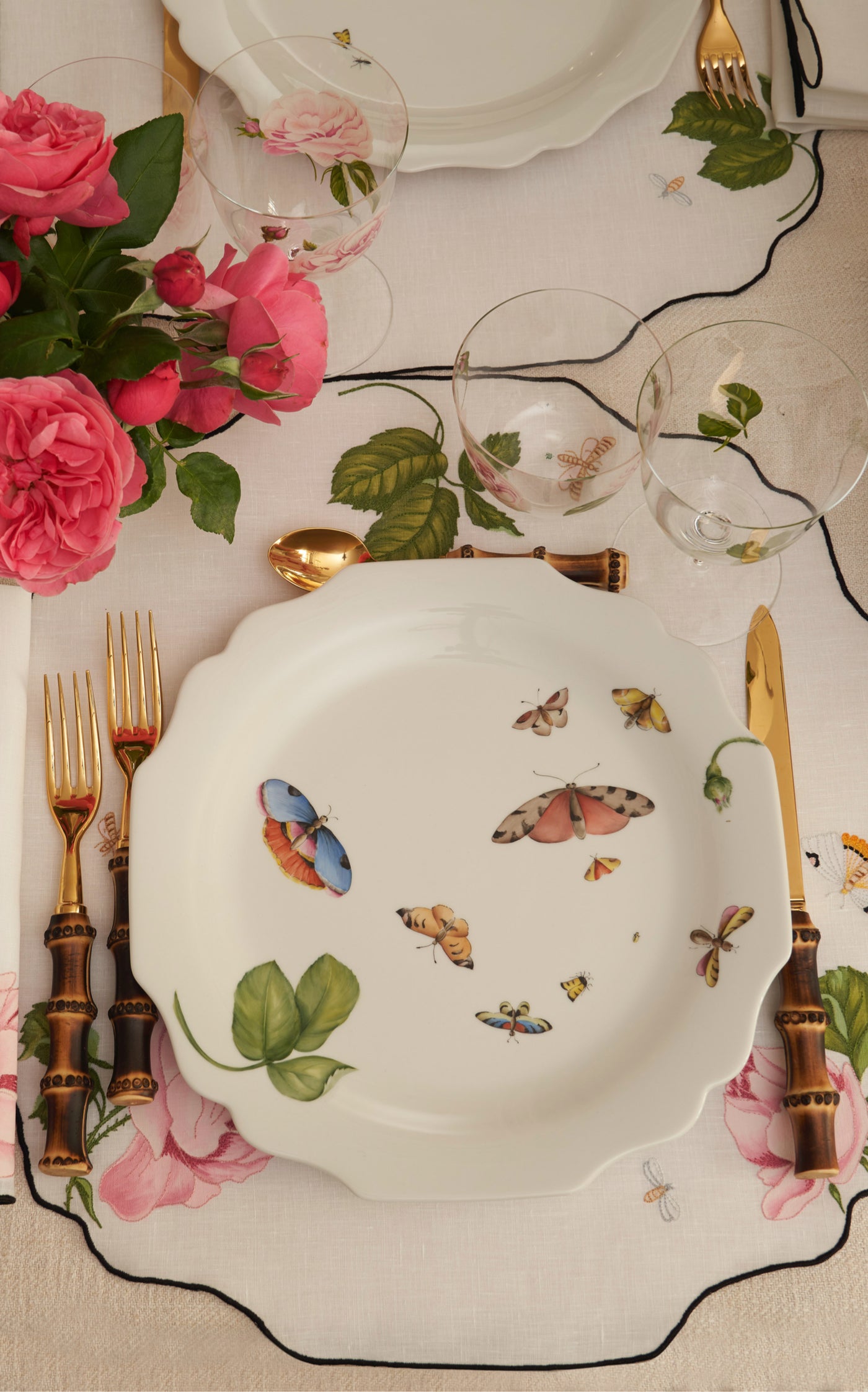 Painted Porcelain Dinner Plate