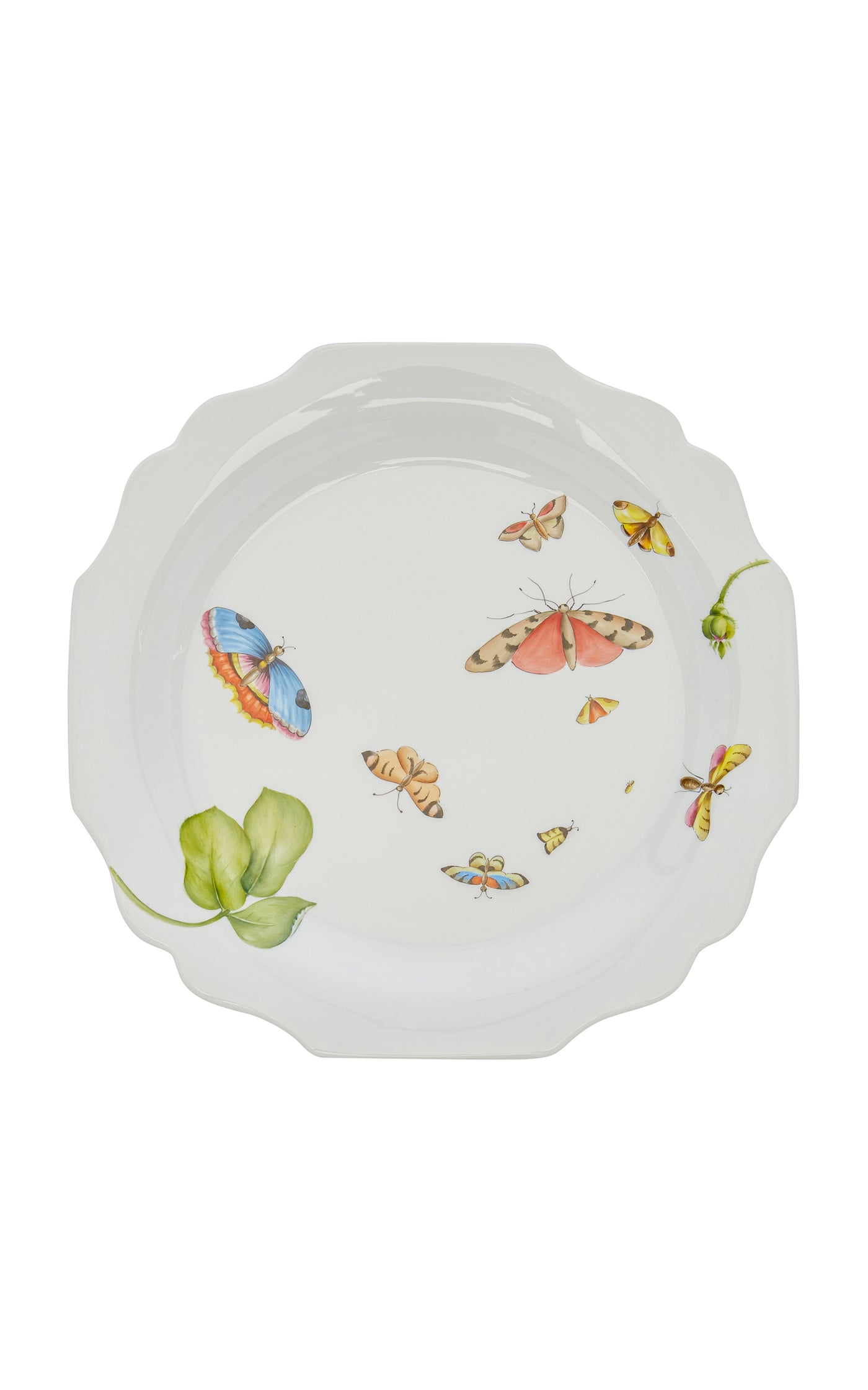 Painted Porcelain Dinner Plate