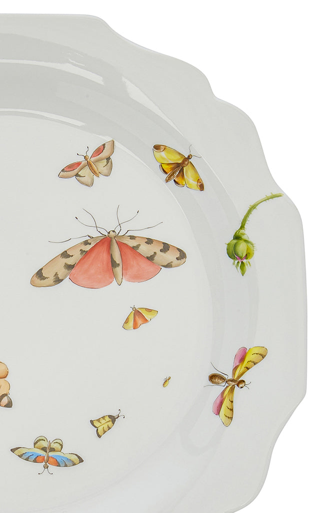 Painted Porcelain Dinner Plate